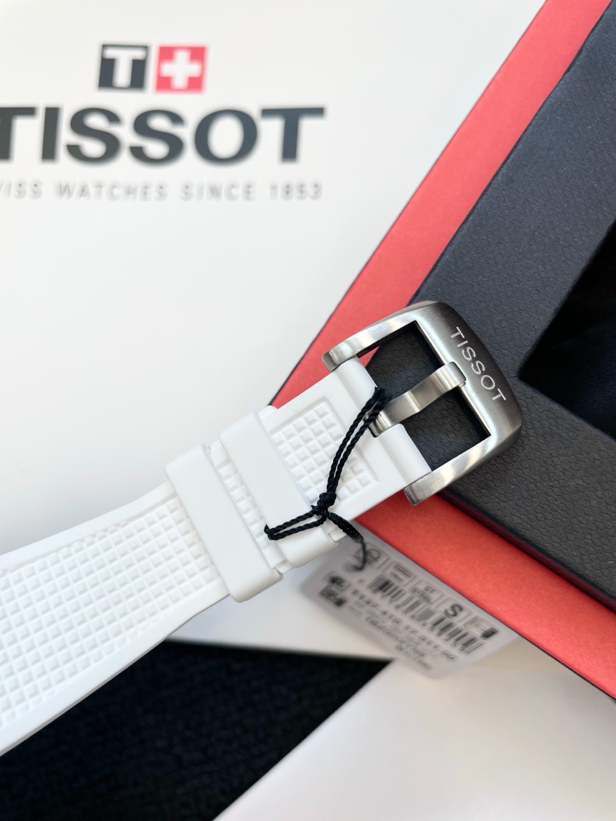 Tissot PRX 40mm White Dial White Rubber Quartz T137.410.17.011.00 New