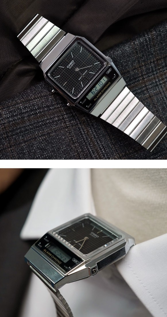 CASIO RETRO SERIES ANALOG DIGITAL UNISEX WATCH AQ-230, AQ-800 4 COLORS