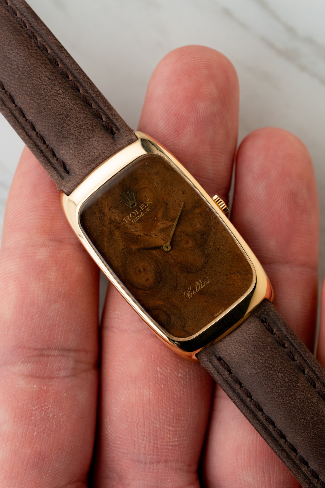 Rolex 18k Cellini “Wood Dial” Ref. 4108