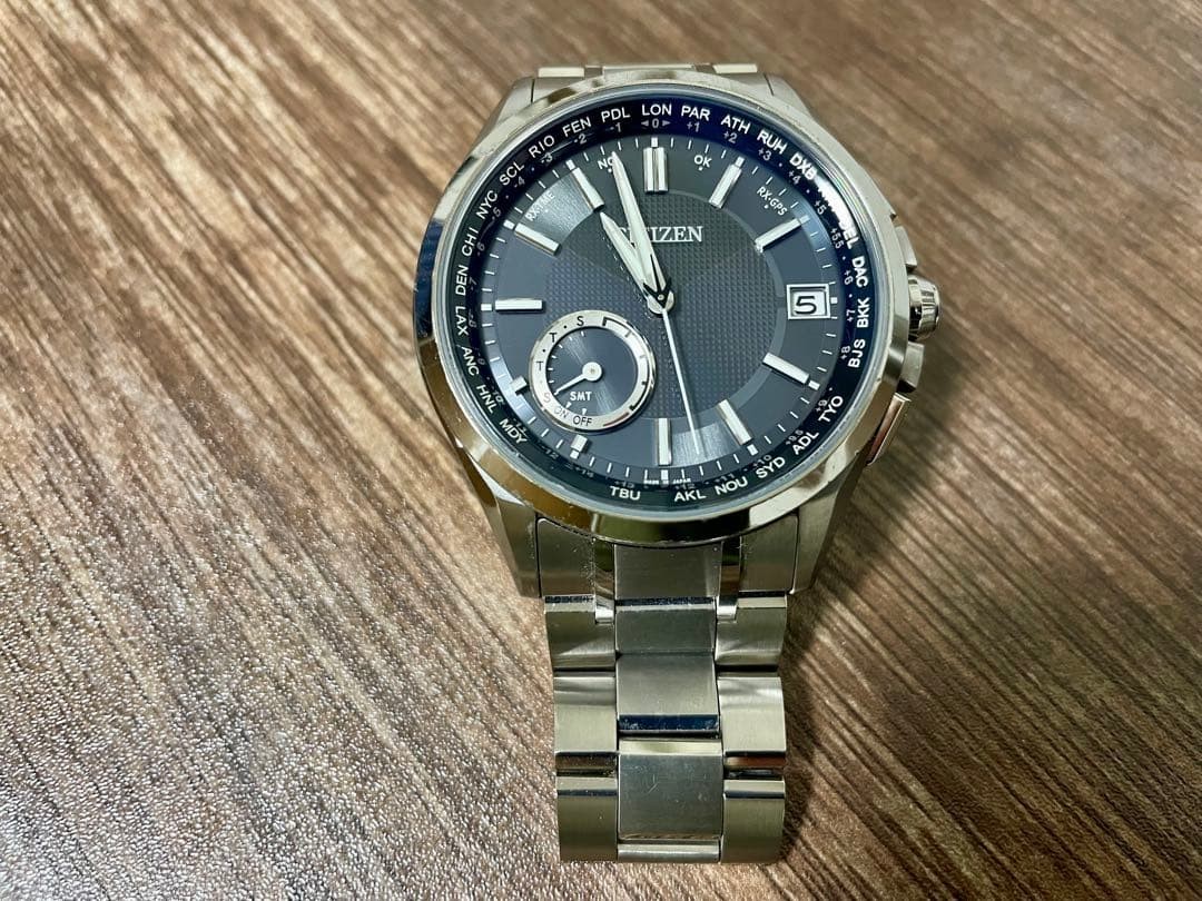 Citizen Attesa Satellite Wave CC3010-51E Titanium Watch Used
