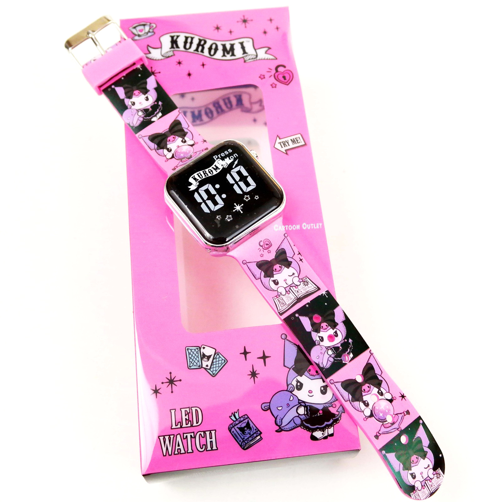 Sanrio Hello Kitty Kuromi Wristwatch Girls Digital Watch Kids Birthday Gift