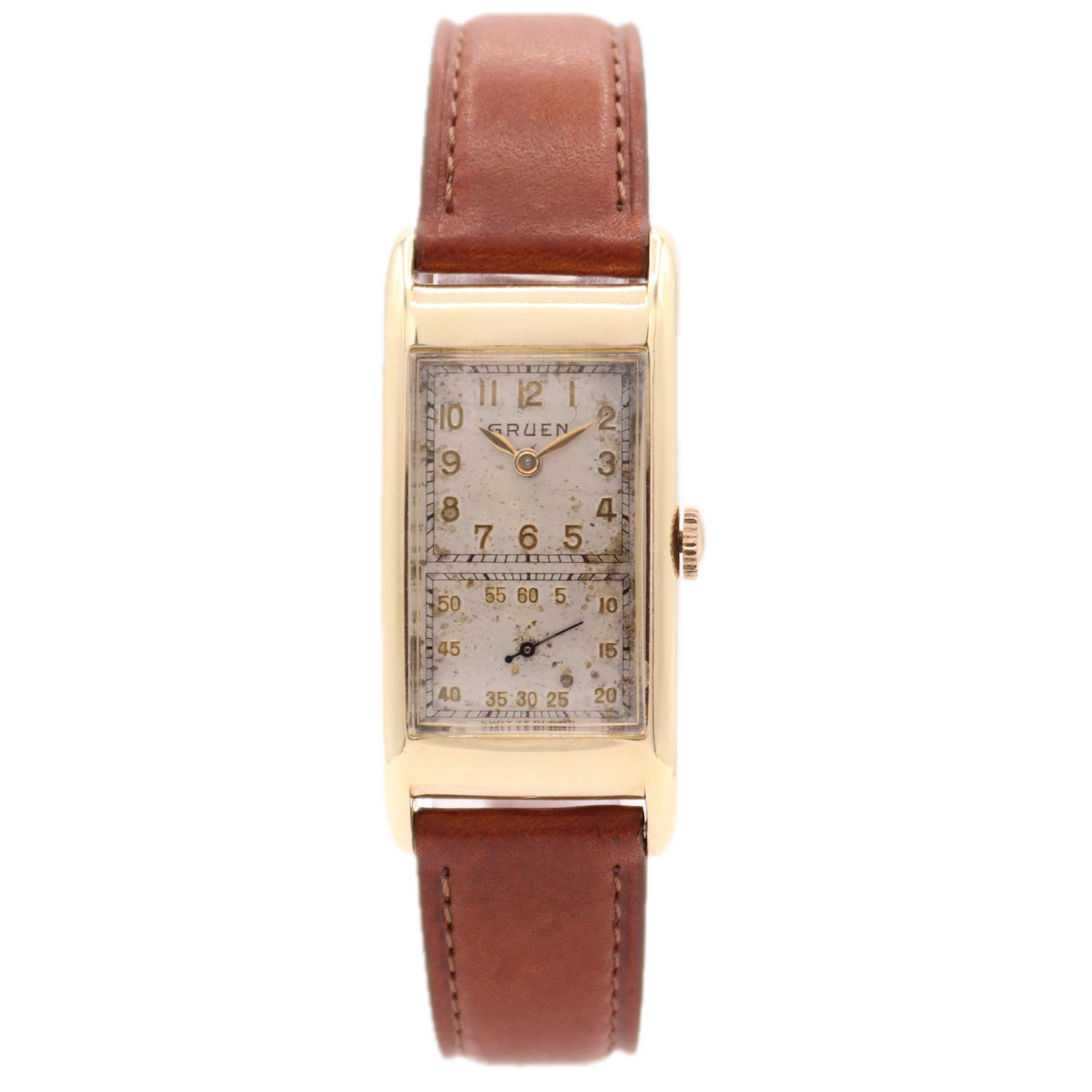 Vintage 20.5mm 1941 Gruen Doctor’s Watch 500-290 Mechanical Wristwatch 10kGF 17J