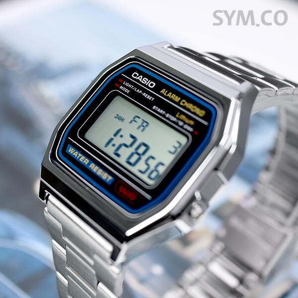 A-158W Retro Mens Digital Watch Unisex Original A158 Silver New CASIO