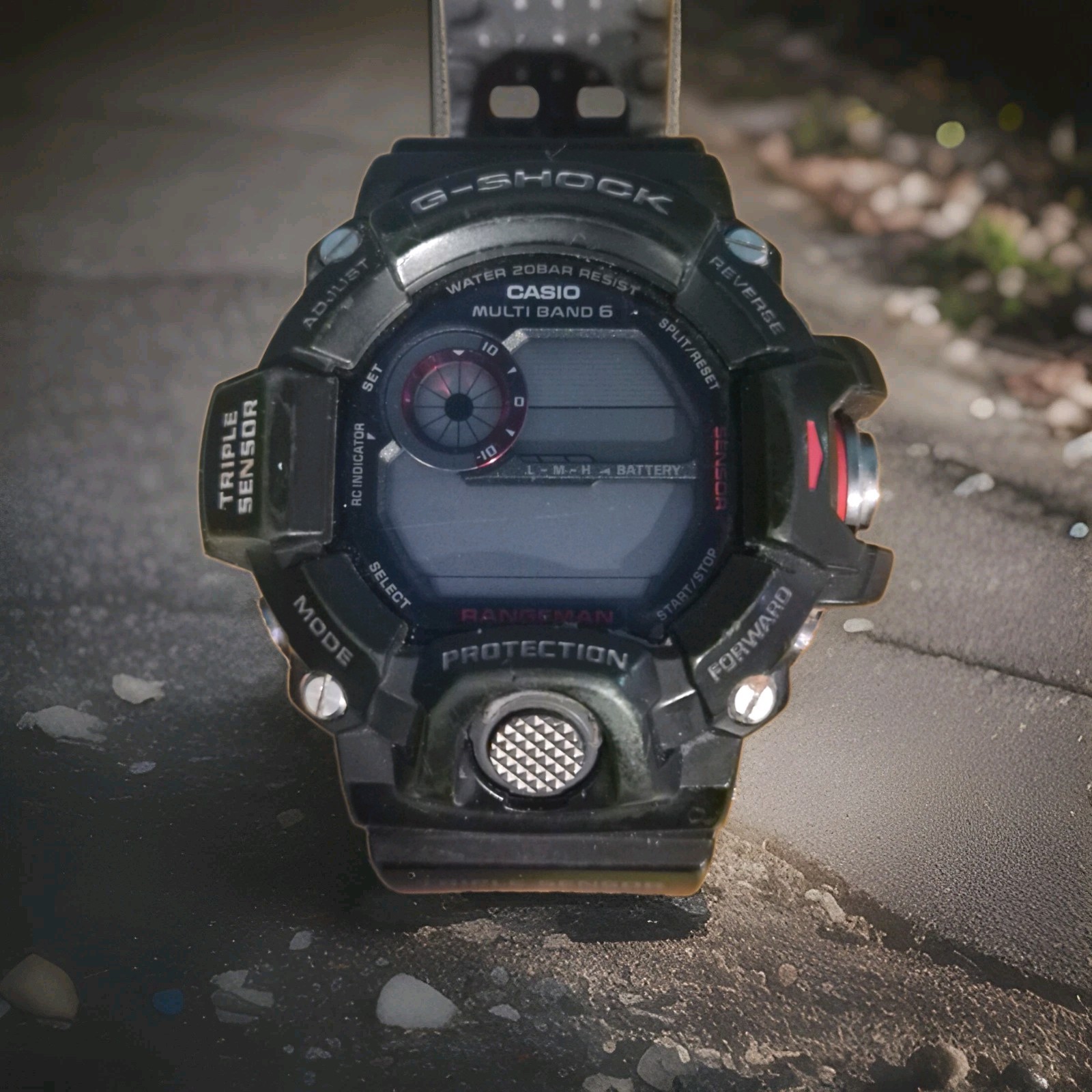Casio GW9400-1 G-Shock Rangeman Black Red Digital Dial Resin Band Men Watch