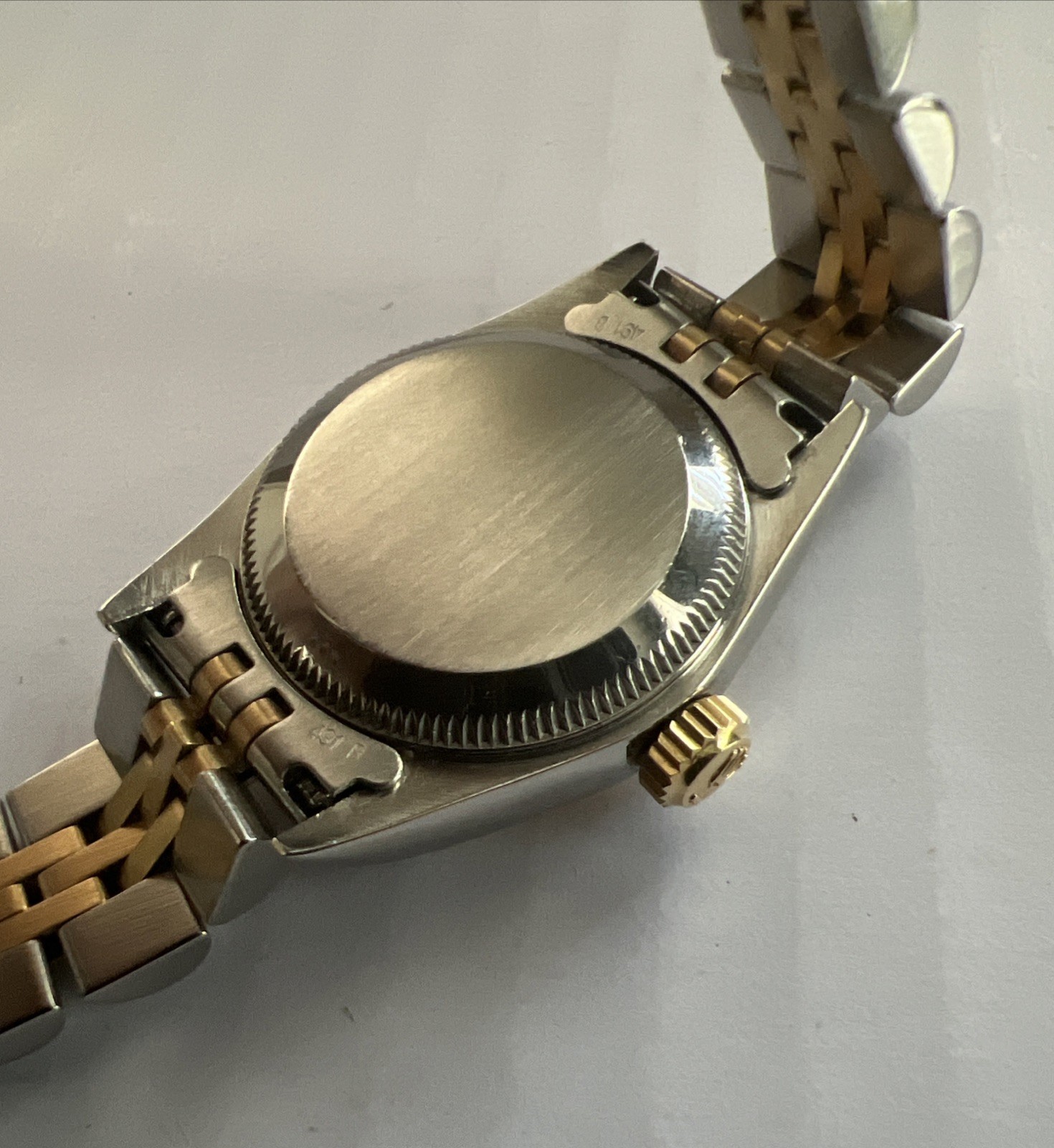 TWO TONE SS & 18k Gold ROLEX R67193 Ladies Oyster Perpetual Automatic