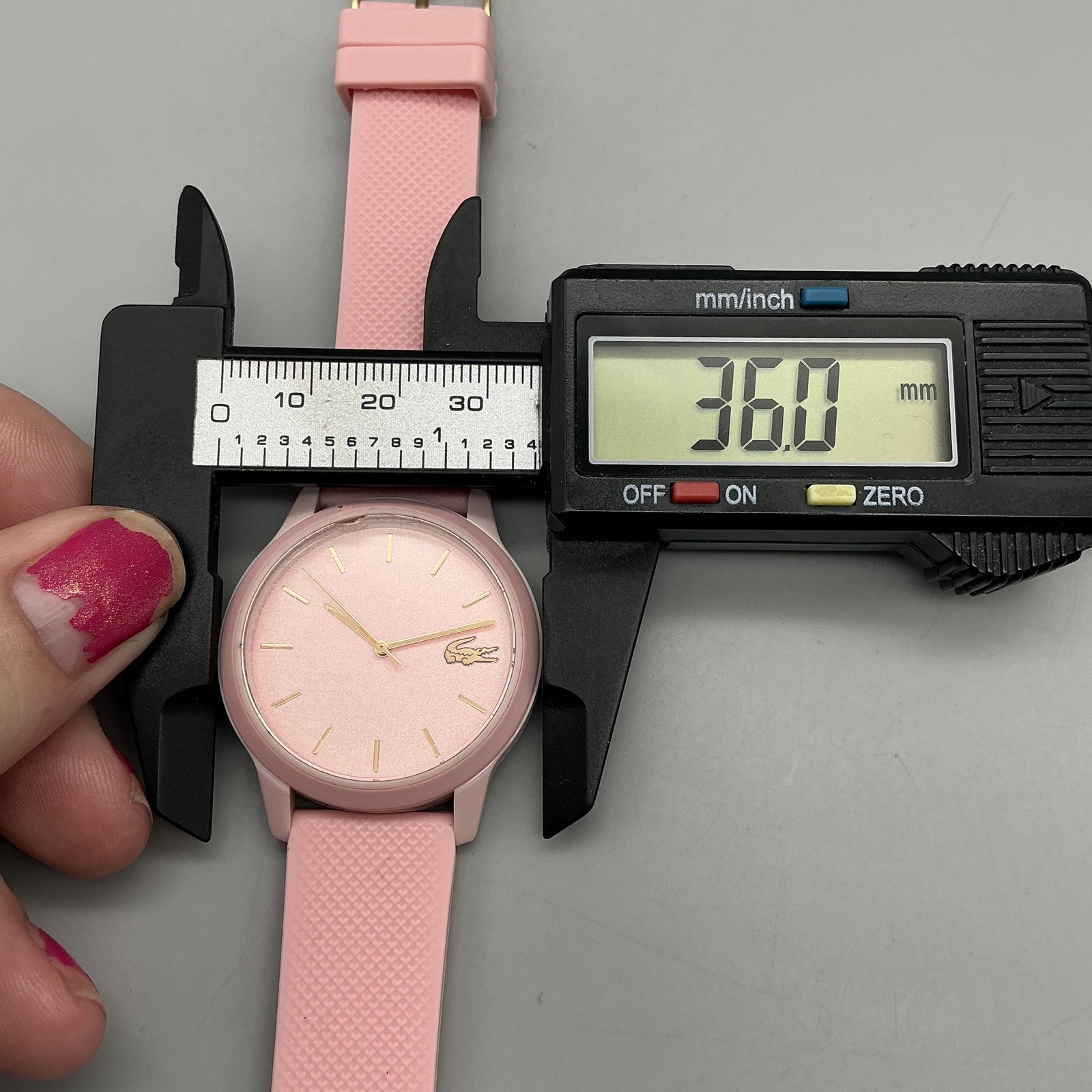 Lacoste Monochrome Womens Watch 36mm Pink Silicone LC.112.3.29.2930 New Battery