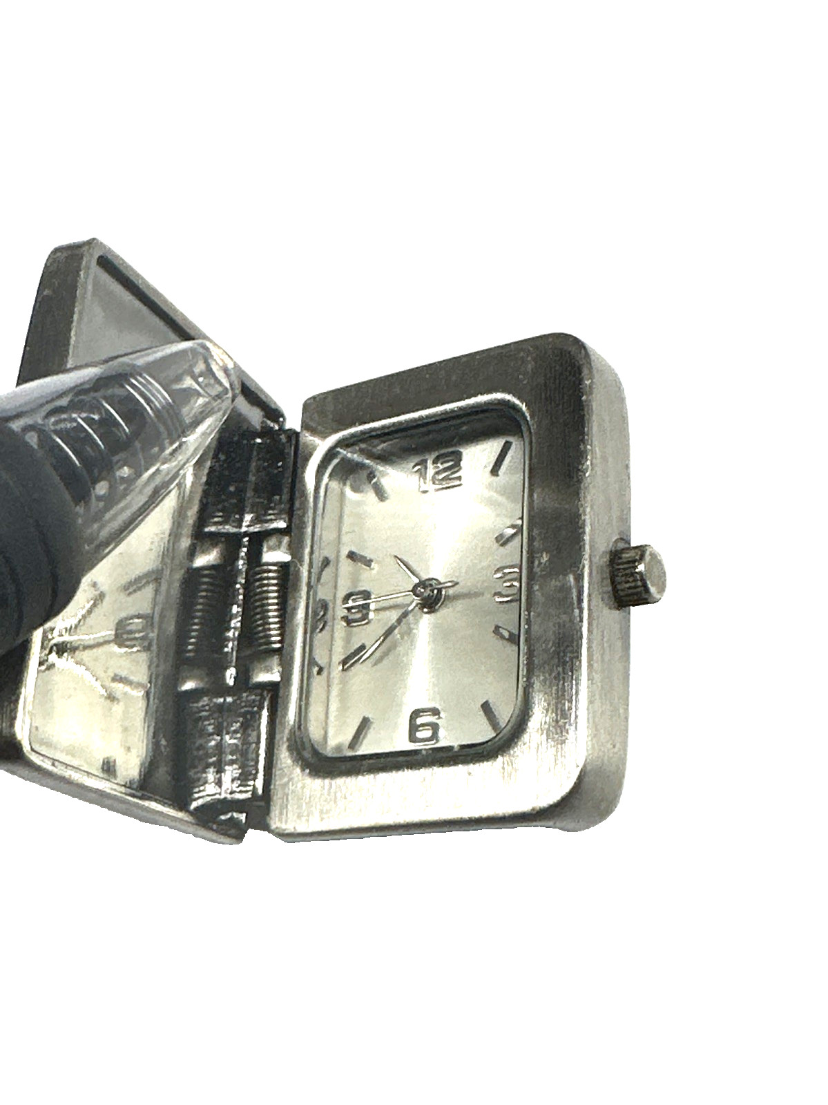 Valletta Vintage Rhinestones Hinged Square Wrist Watch Without Band