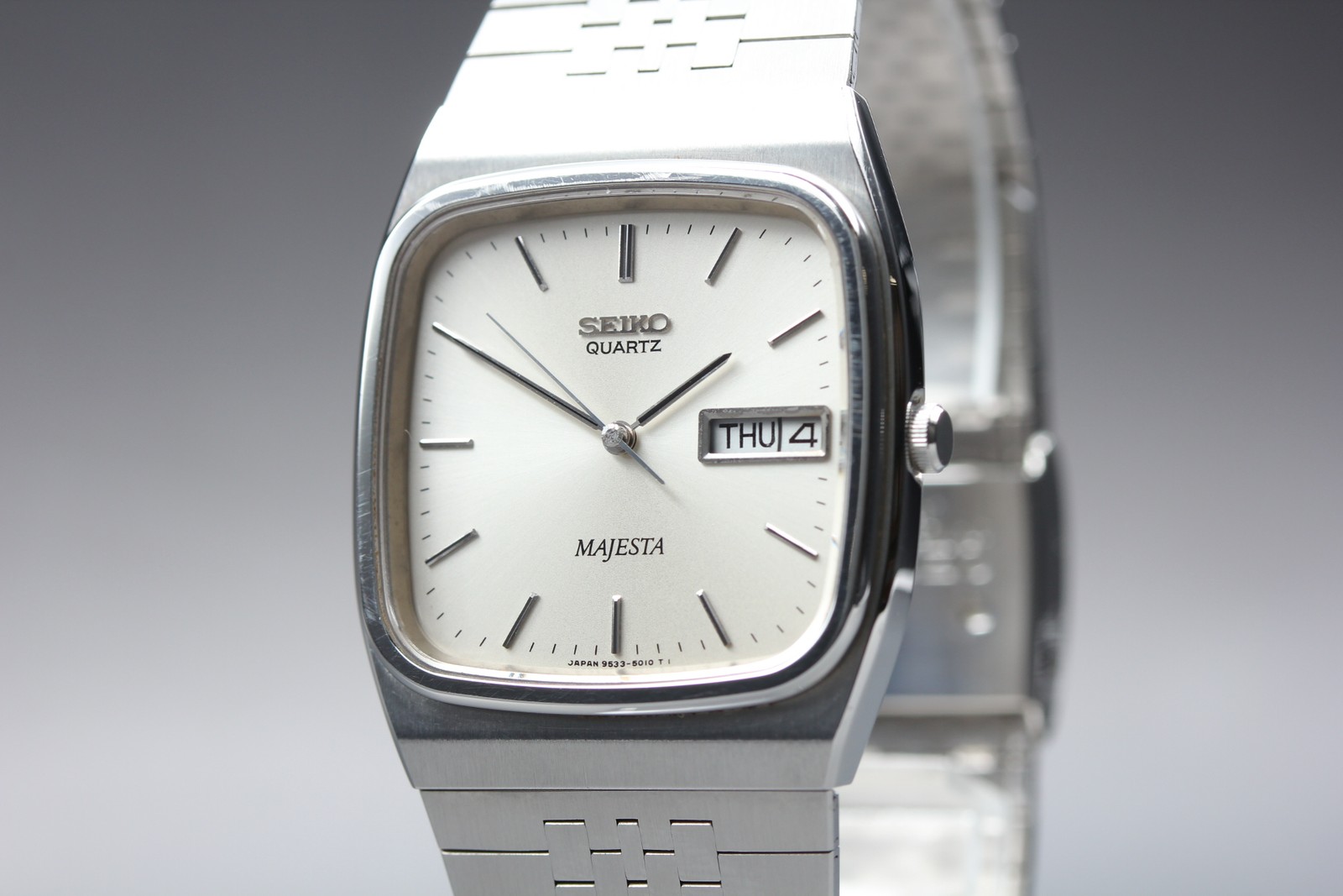 [Near MINT] Seiko Majesta 9533-5010 Silver Qz Men’s Watch Vintage 1989 JAPAN