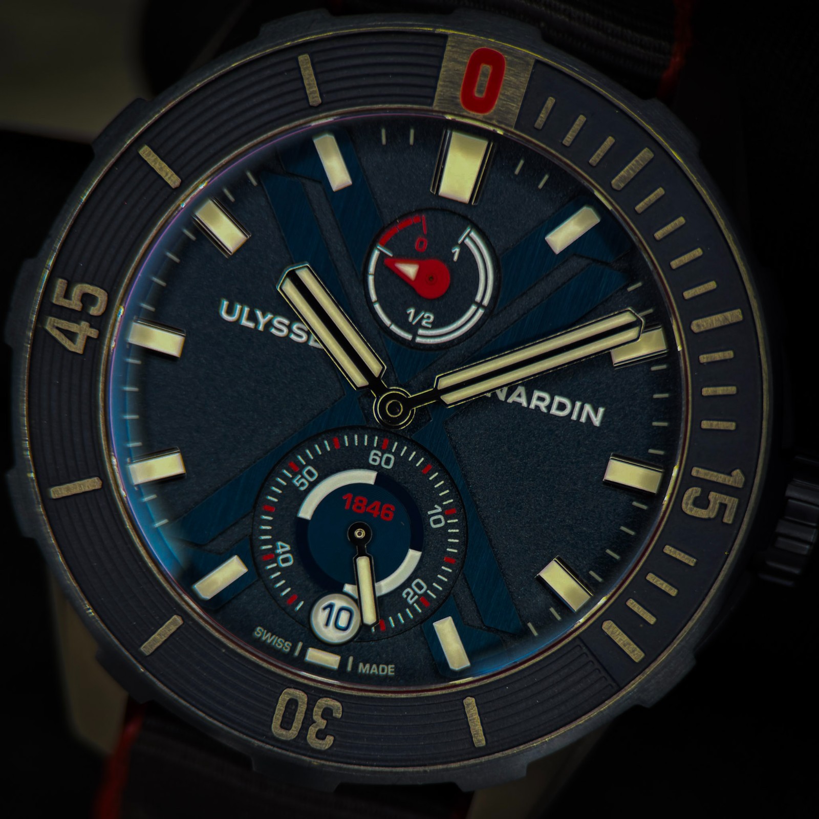 Ulysse Nardin Maxi Marine Diver X 44mm 1183-170LE/93-NEMO w/ Box-Papers-Warranty