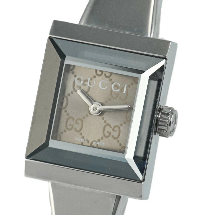 Gucci G Frame Bangle Watch Ladies Stainless Steel 1.7 in x 0.6 in x 0.7 in