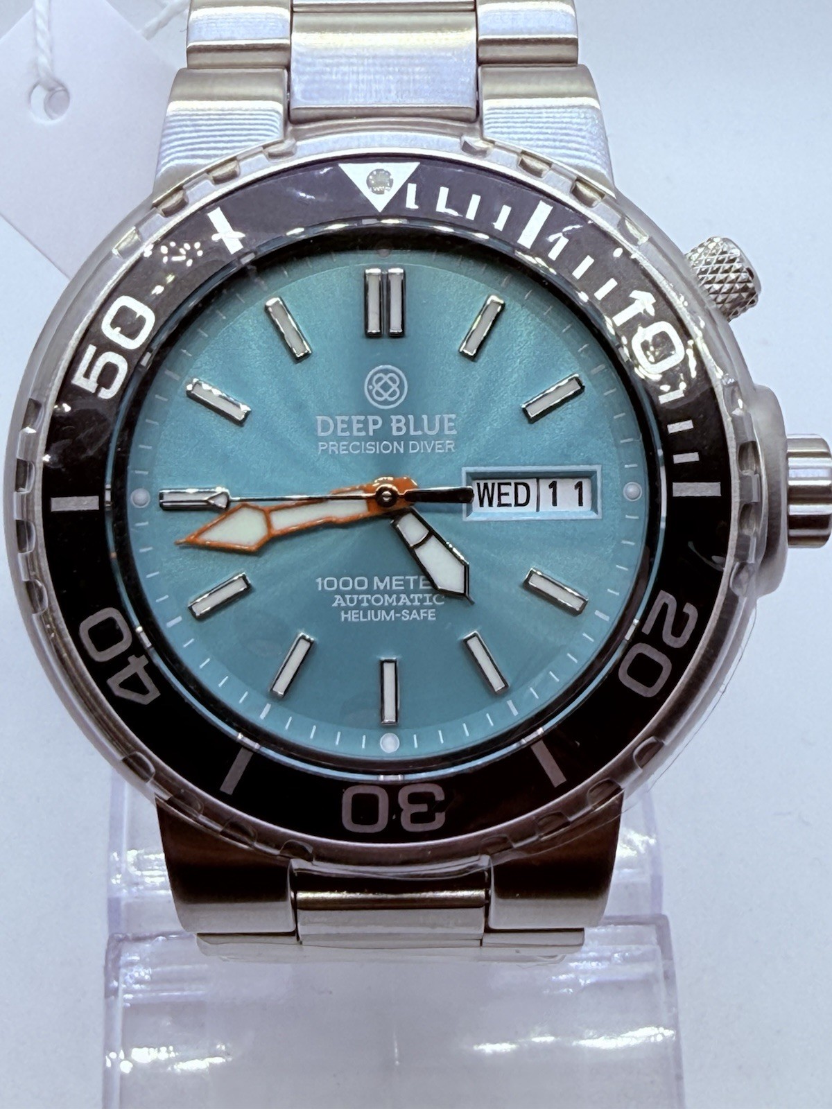 DEEP BLUE PRO SUN DIVER IV 1000 AUTO DIVE WATCH-TURQUOISE DIAL‼️