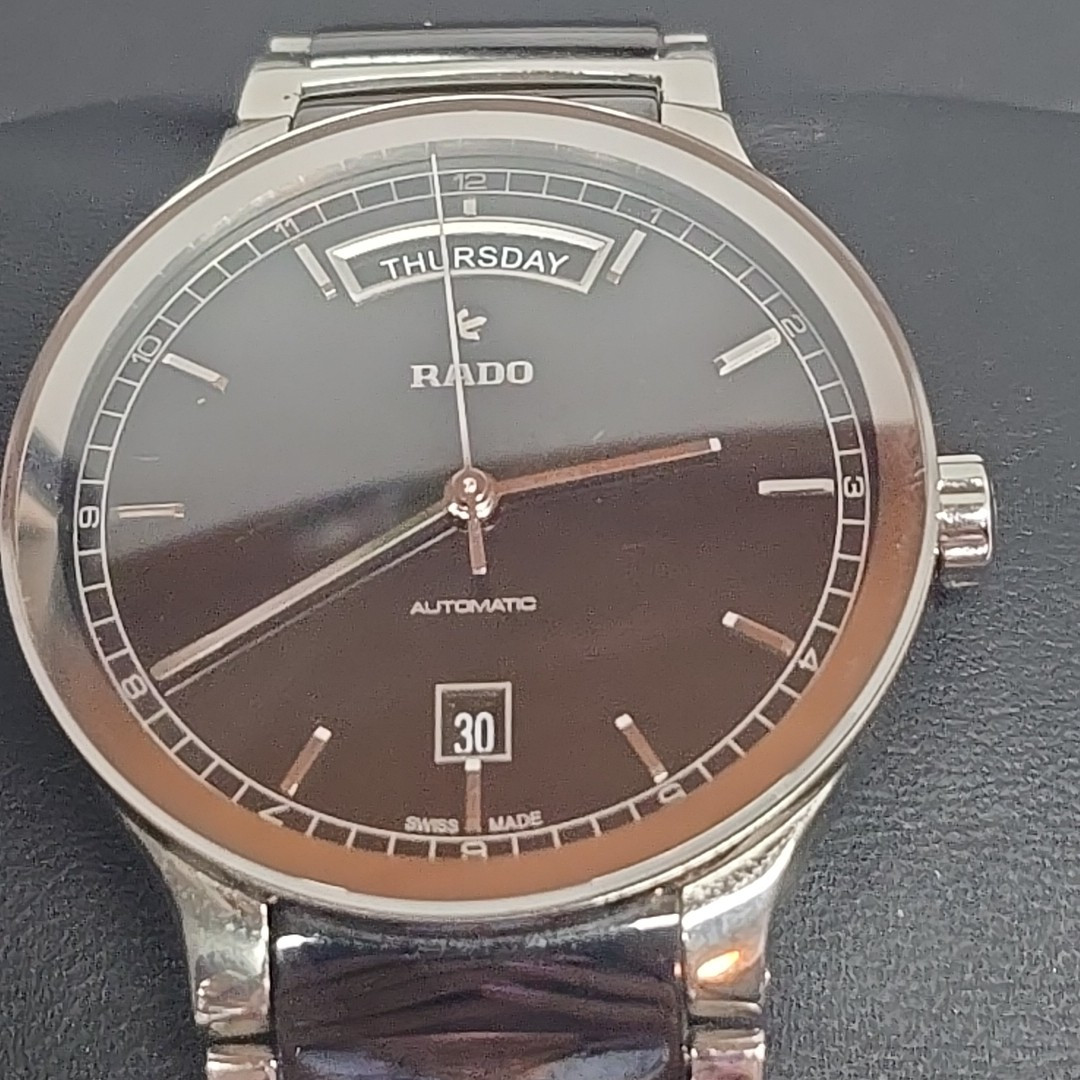 Rado Centrix Automatic Black Ceramic, S/Steel, Mens’ Dress Watch