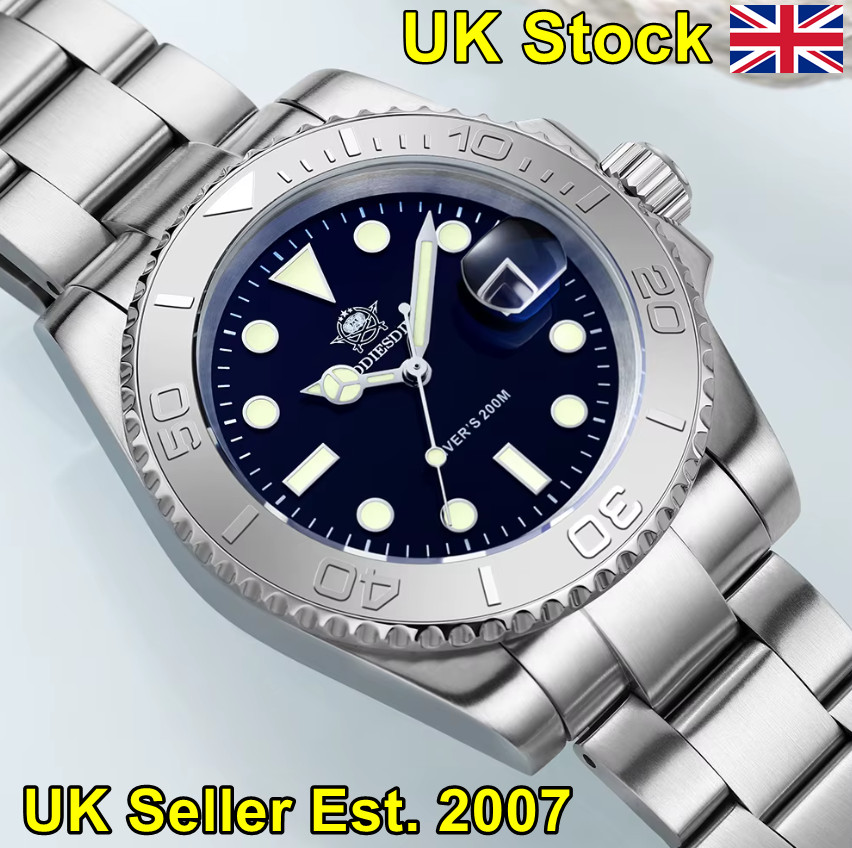 ADDIESDIVE MY-H3-C Men’s Quartz Divers Watch 200M BGW9 Luminous Stainless Steel.