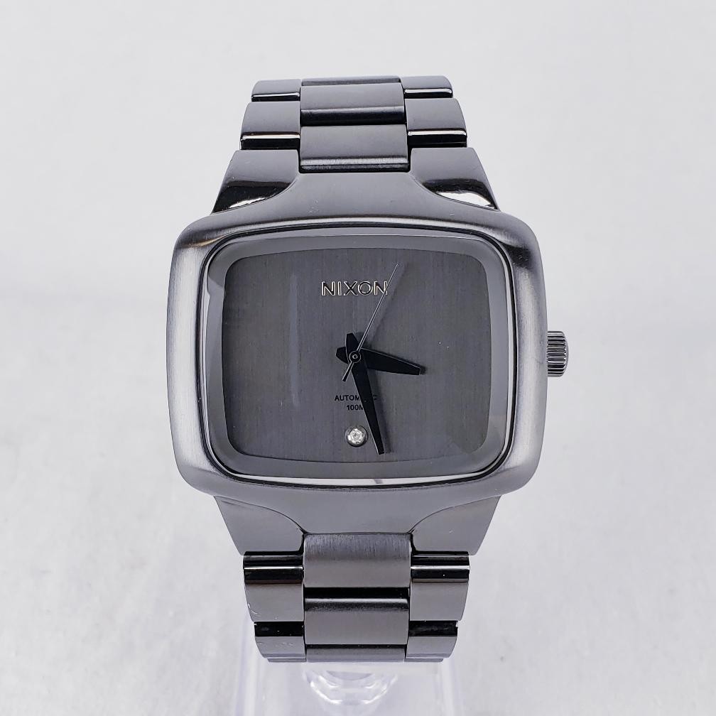 NIXON The Player XL Gent’s Watch Automatic 44mm 100m Gunmetal Stainless Steel