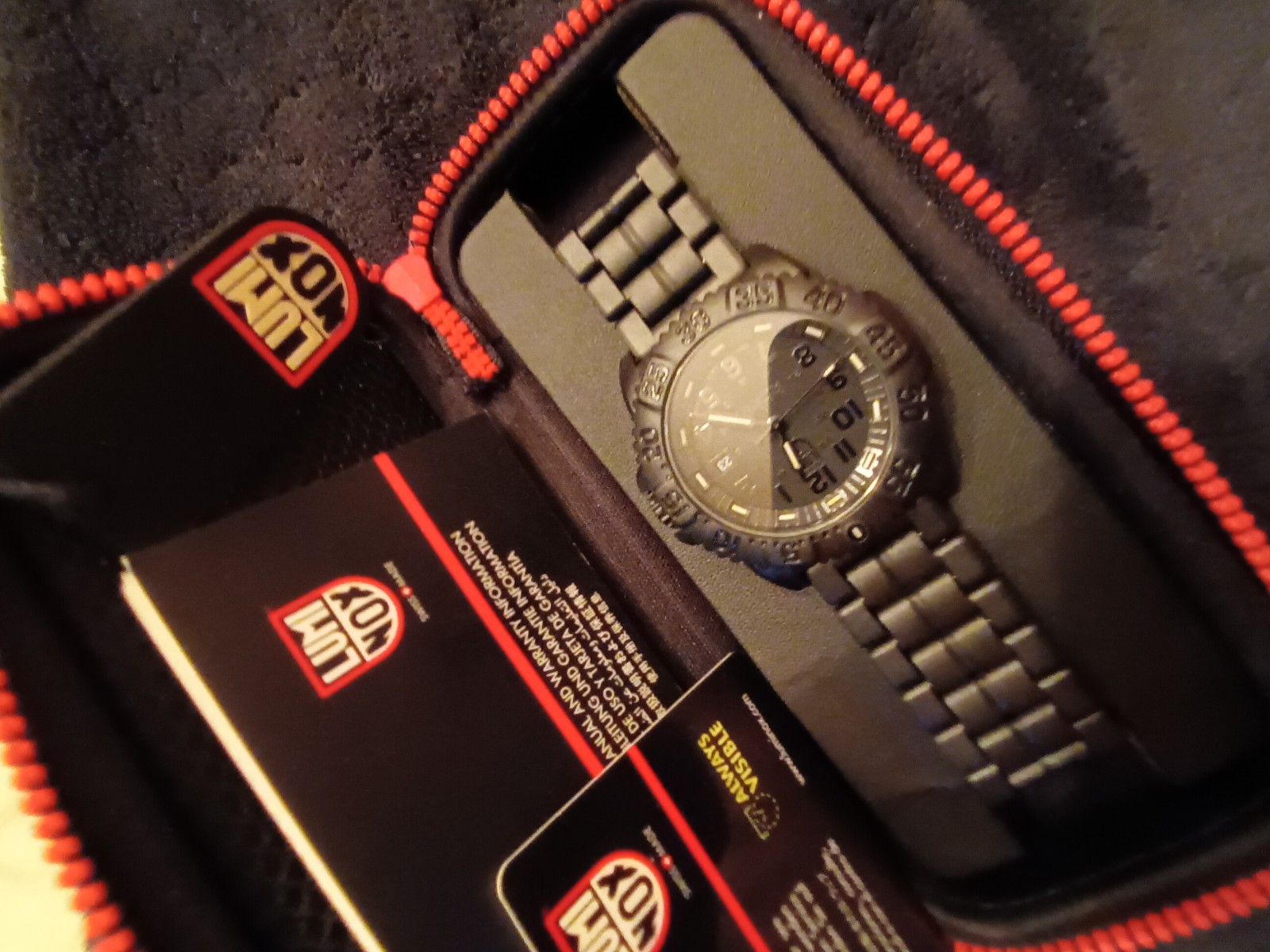 Luminox Navy SEAL Blackout Steel Watch Men’s Quartz Box & Manual BRAND NEW