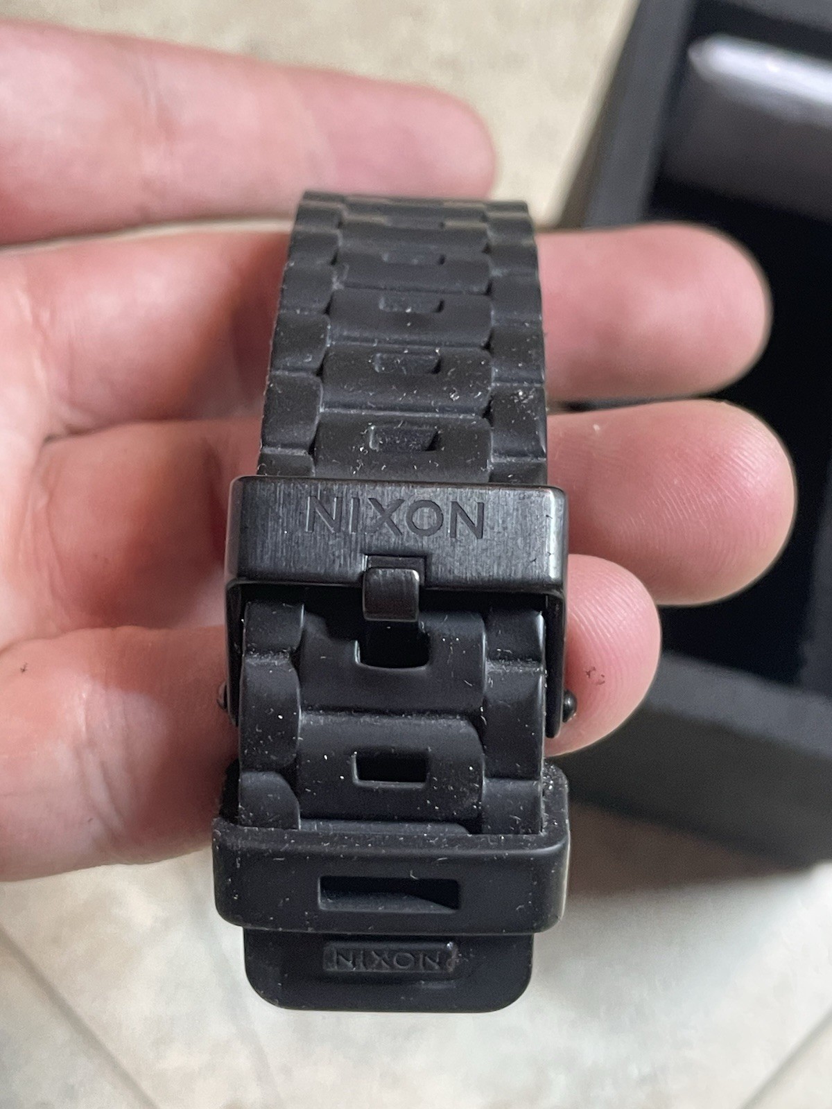 NIXON MENS YES IT IS REAL DIAMOND THE RUBBER PLAYER STL. STEEL Watch New Bat 10G