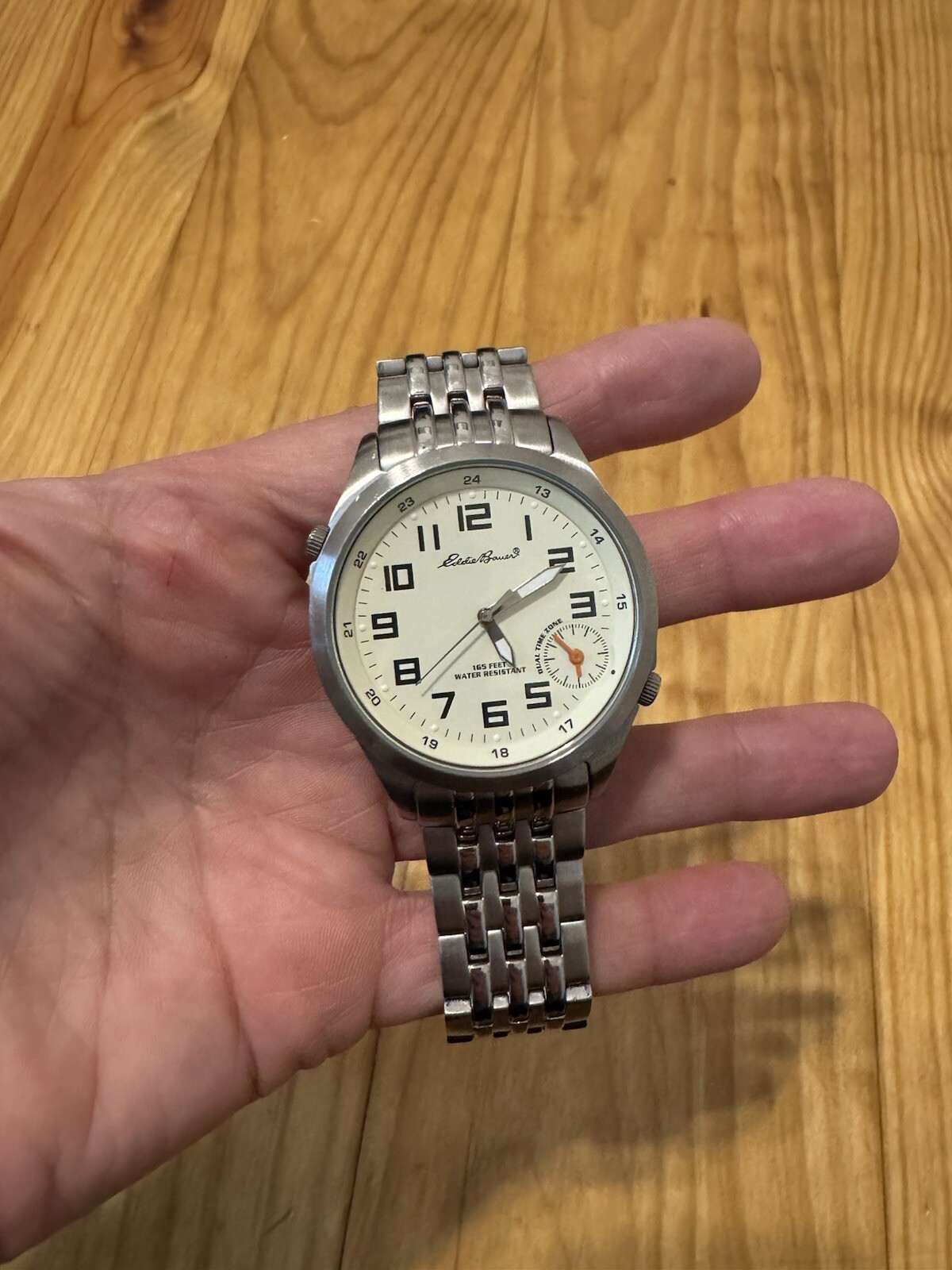 Eddie Bauer Men’s Watch – Dual Time, 5ATM O874 Silver