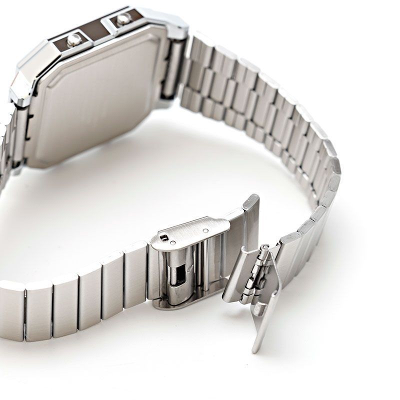 New Casio Wristwatch Men’s Women’s Metallic Gray Silver A130WE 7A CASIO from JAP