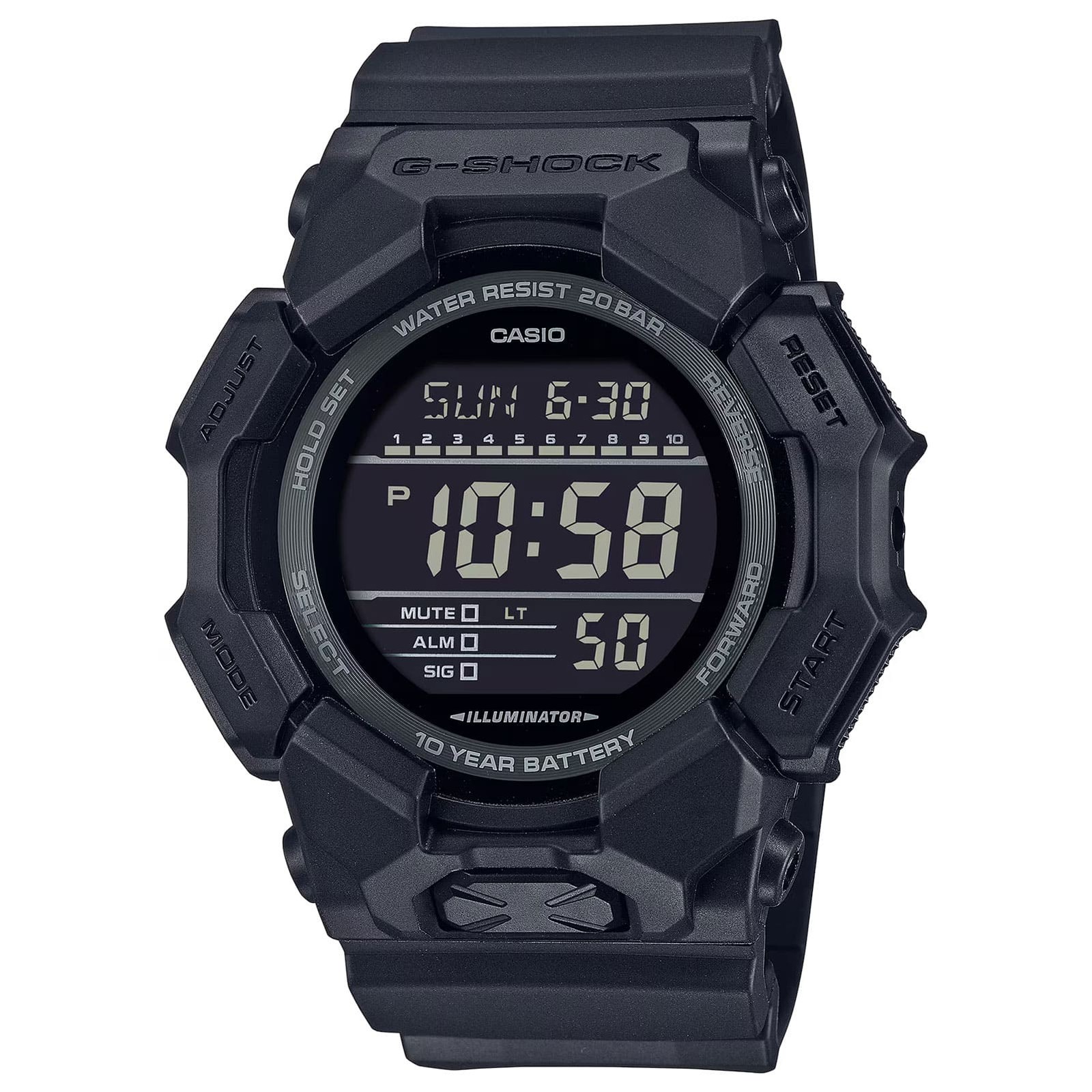 CASIO G-Shock Digital All Black Watch (GD-010-1A1CR)
