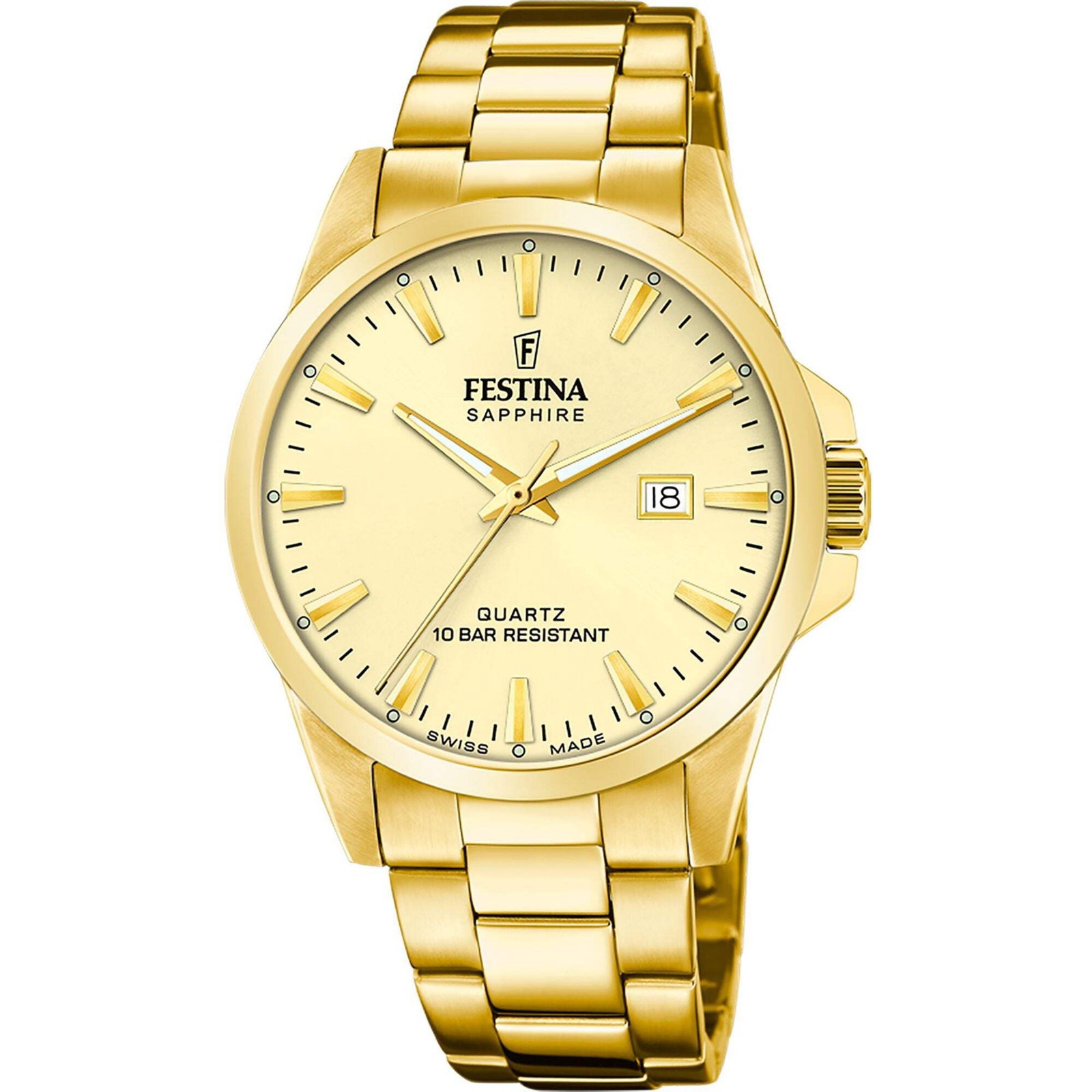 Classic Beige / Stainless Steel Beige Dial Wristwatch F20044-4