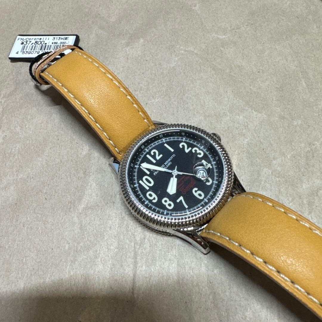 FRANCHI MENOTTI automatic watch black yellow