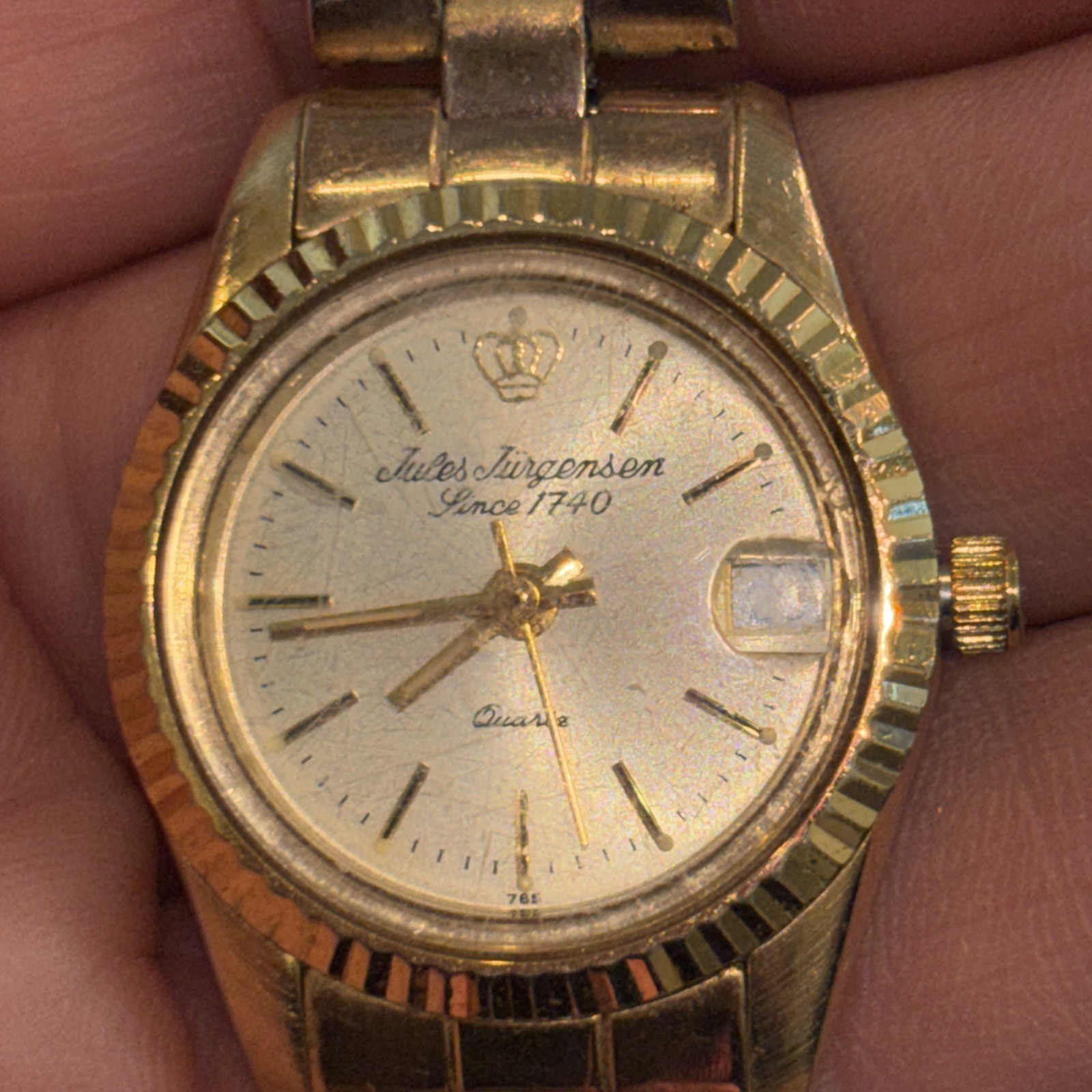Vintage Jules Jurgensen watch In a gold-tone