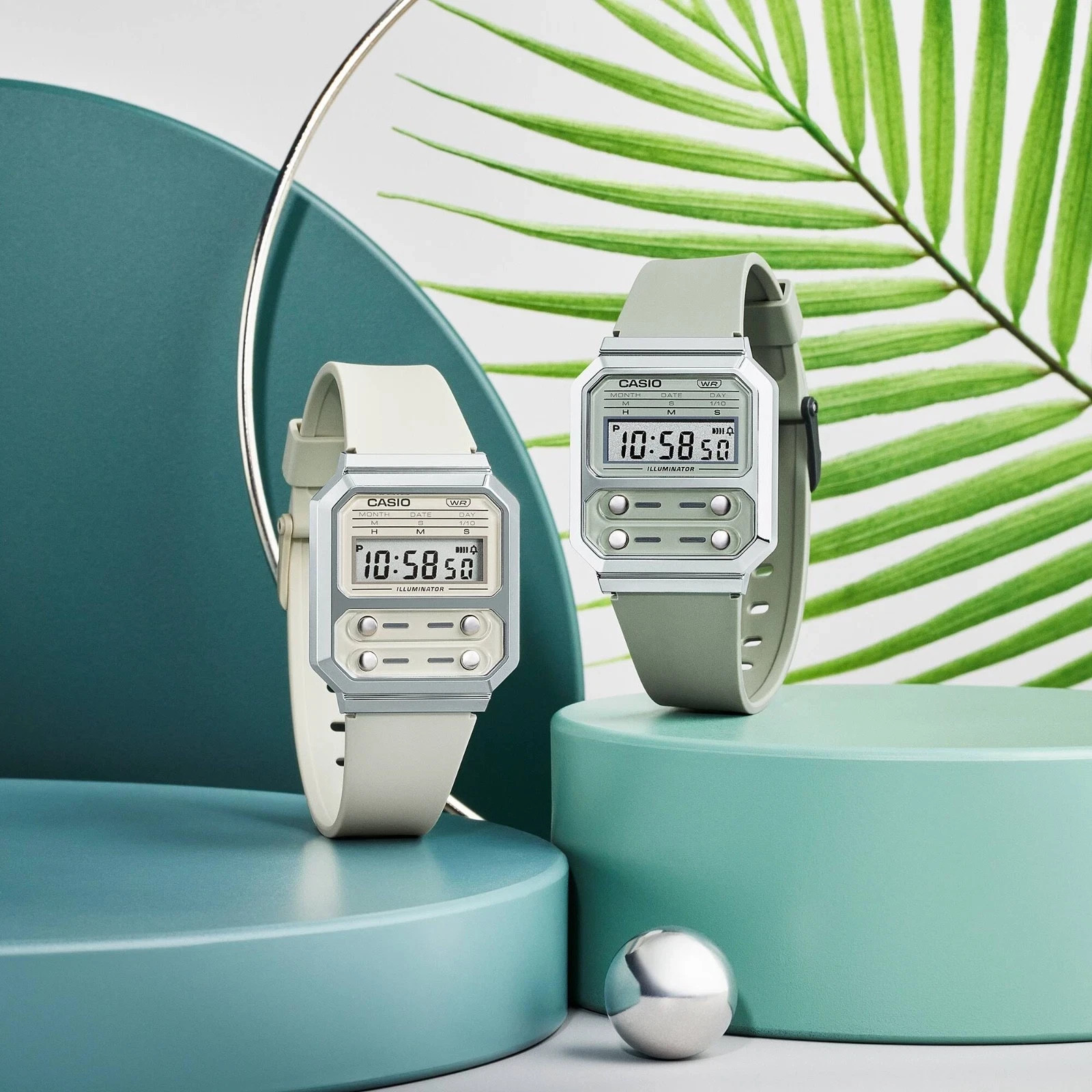 CASIO A100WEF-8AEF⎪A100WEF-8A⎪Original⎪Vintage EDGY⎪GREY⎪ALIEN WATCH F-100