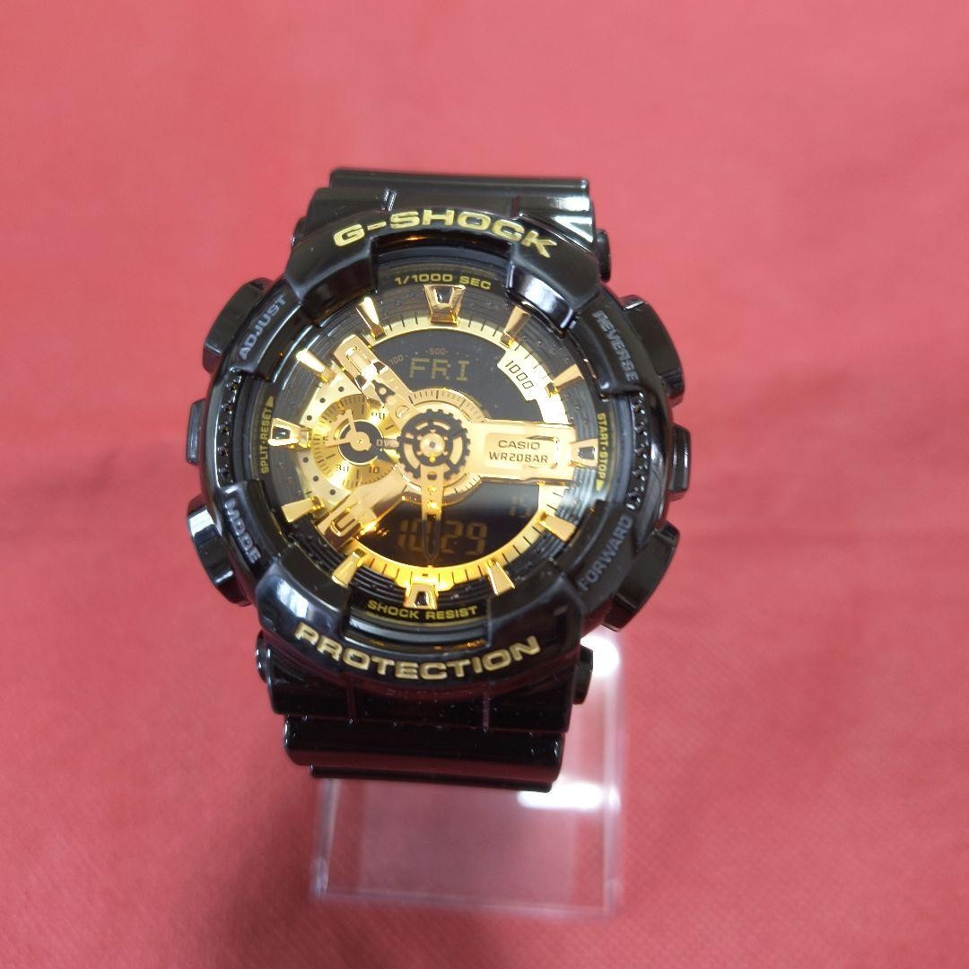 CASIO G-SHOCK GA-110GB Black Gold Watch ② 【USED】