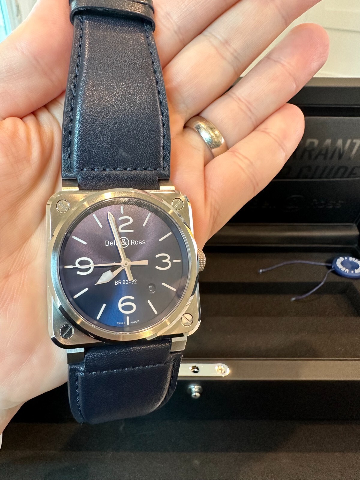 Bell & Ross BR03-92 42mm Blue Dial Stainless Steel BR0392-BLU-ST/SCA NEW Unworn