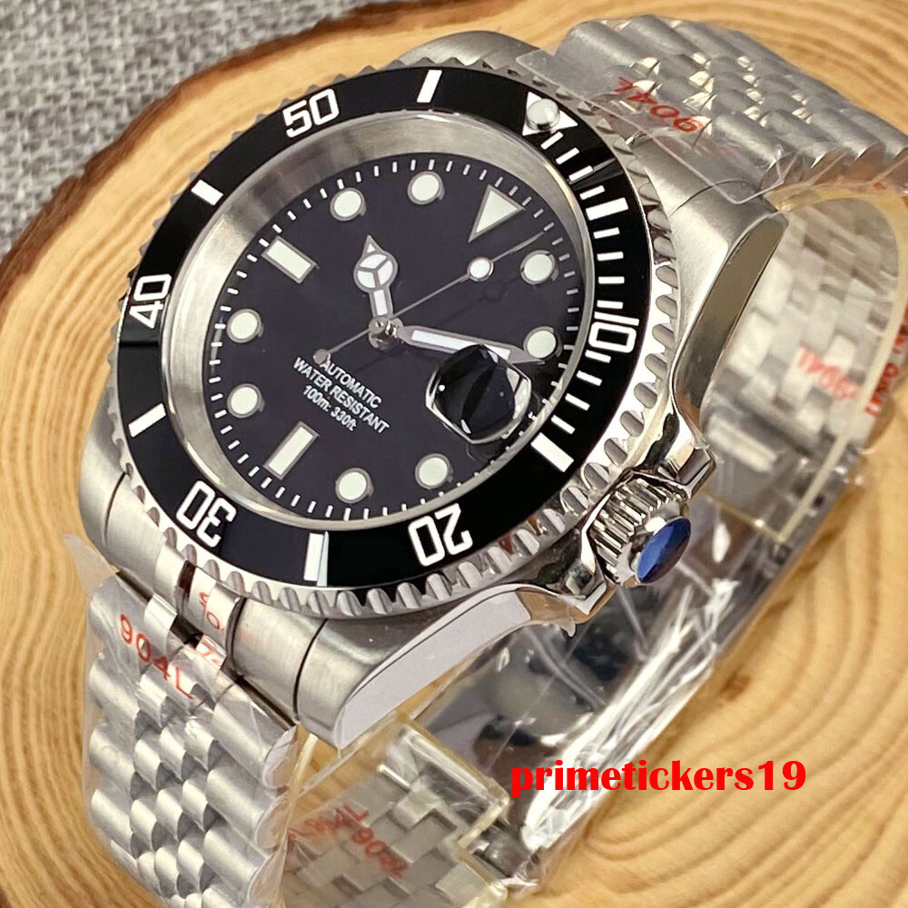 Tandorio Sapphire 40mm Sterile Automatic Men’s Watch Date NH35A PT5000 Luminous
