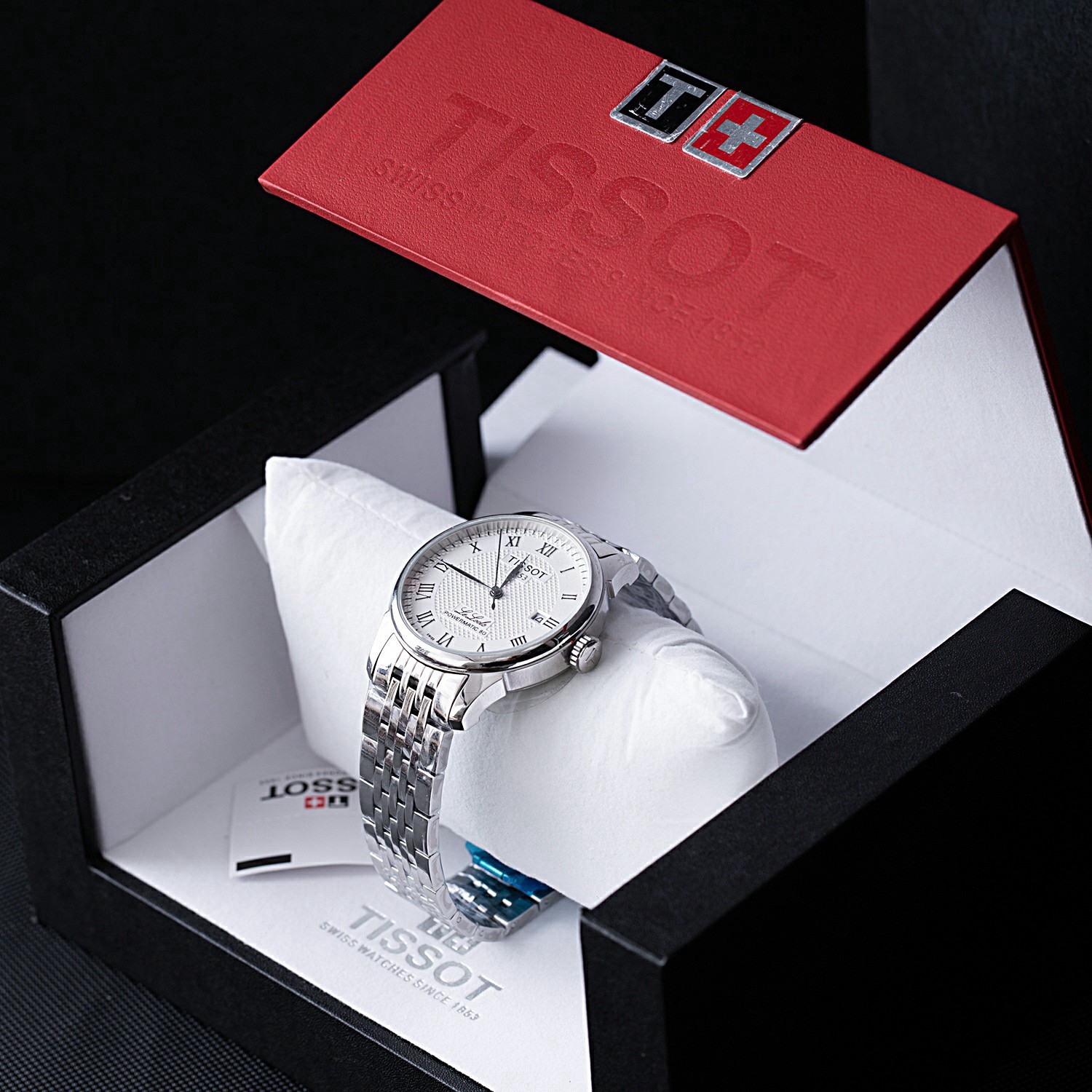 Tissot Le Locle Powermatic Men’s Automatic Watch Silver Dial Steel 40mm Box.