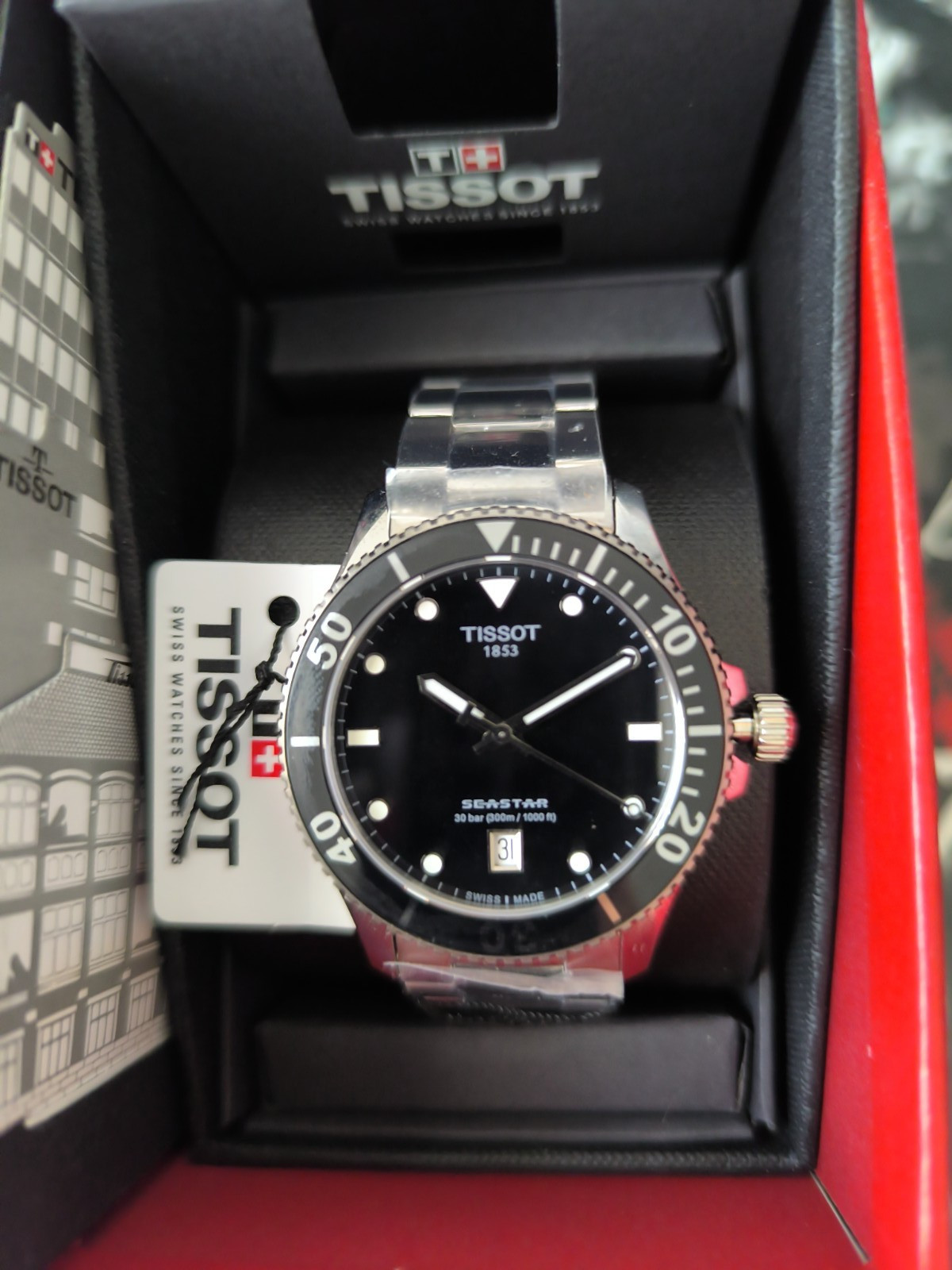 TISSOT SEASTAR 1000 Black Dial 40mm T120.410.11.051.00
