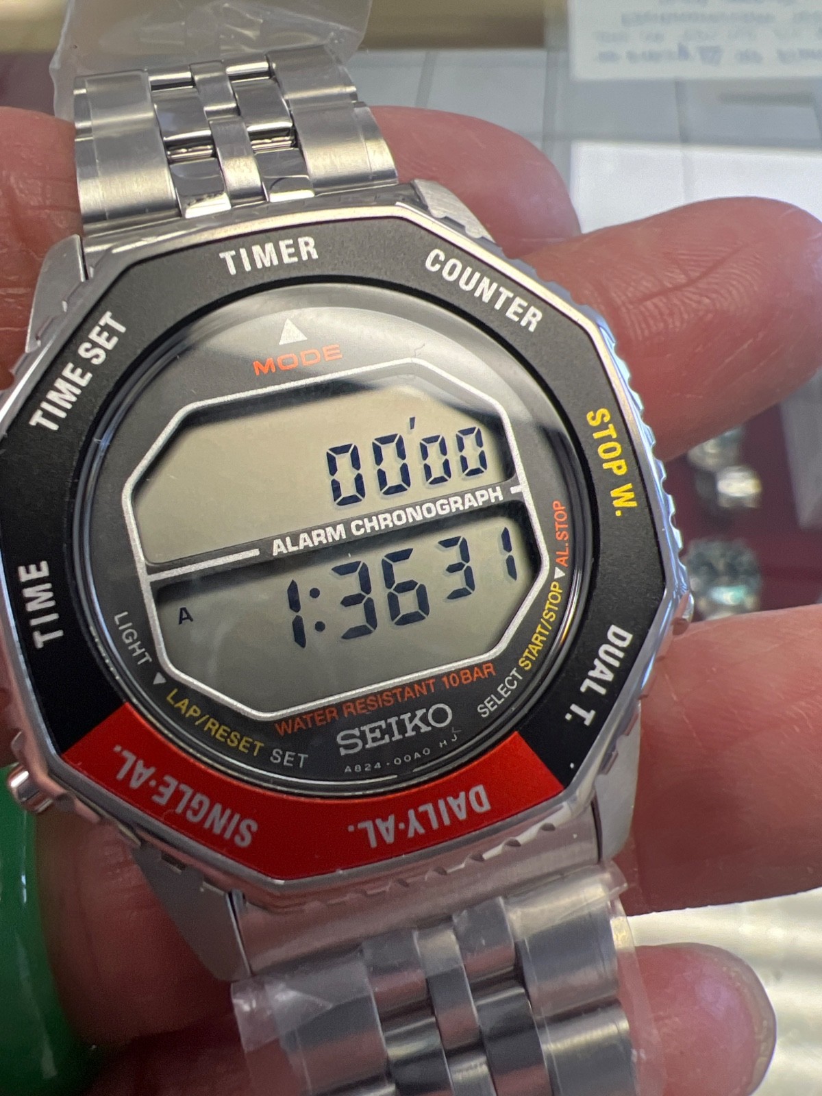 Authentic Seiko Rotocall🍻chronograph quartz Digital watch SMGG19🎁