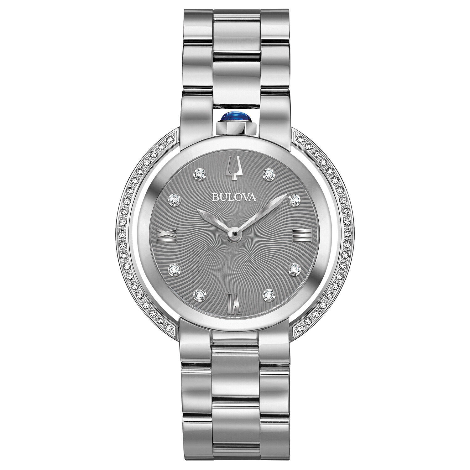 Bulova 96R219 Rubaiyat Collection 50 Diamonds Silver Tone Women’s Watch $975