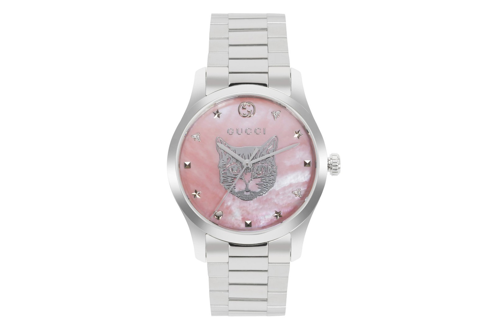 Gucci G-Timeless Iconic Feline Motif Quartz Watch (YA1264166)