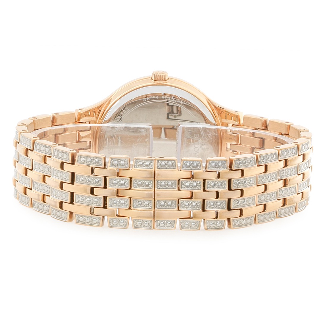 Bulova Phantom Women’s Rose Gold Stainless Steel Crystal Quartz Watch 98L235