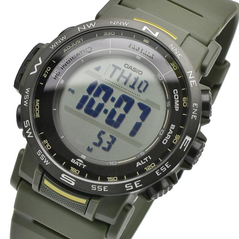CASIO PRO TREK PRW-35Y-3BJF Climber Line Triple Sensor Radio Solar Watch 44.6mm