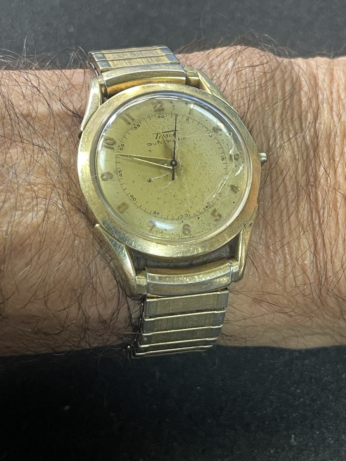 Tissot Bumper Automatic Watch Rodeo History Debs Sullivan 1950s…….TM1348