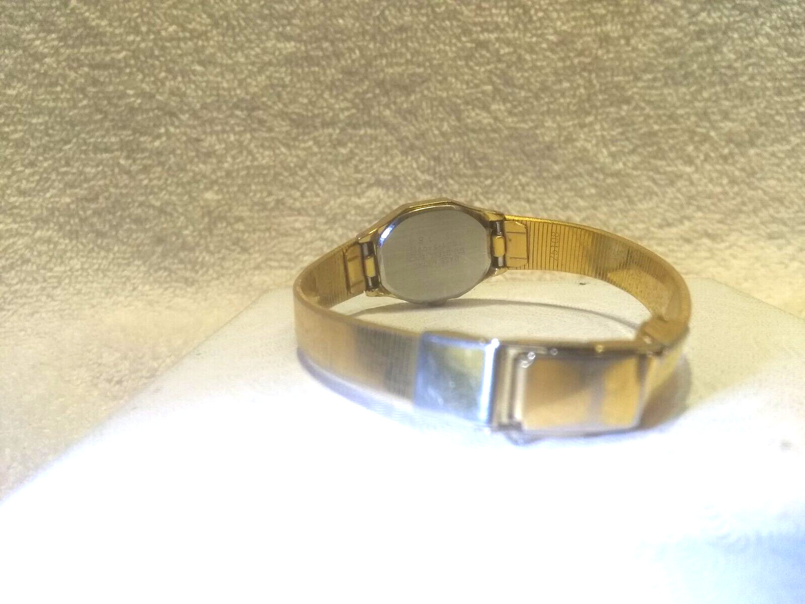Seiko Quartz Dress Watch Women 7321-5409 All Gold New Bat Works Great Vintage !!