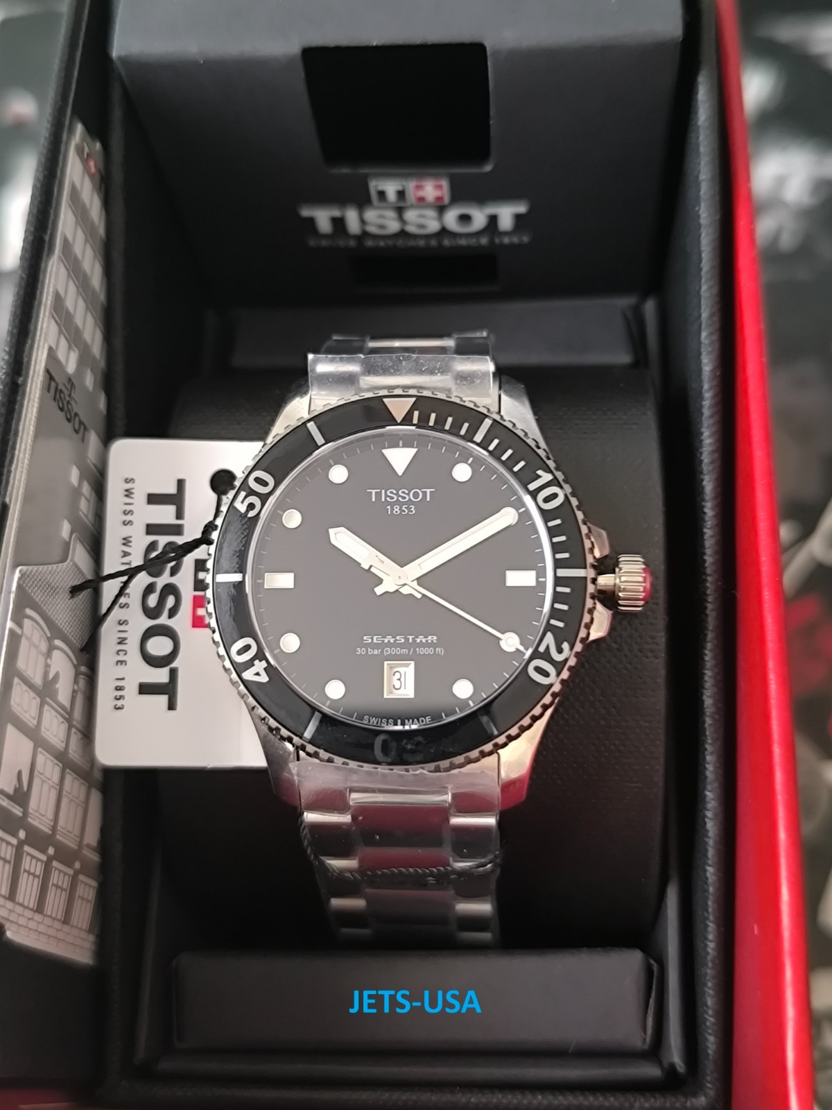 TISSOT SEASTAR 1000 Black Dial 40mm T120.410.11.051.00
