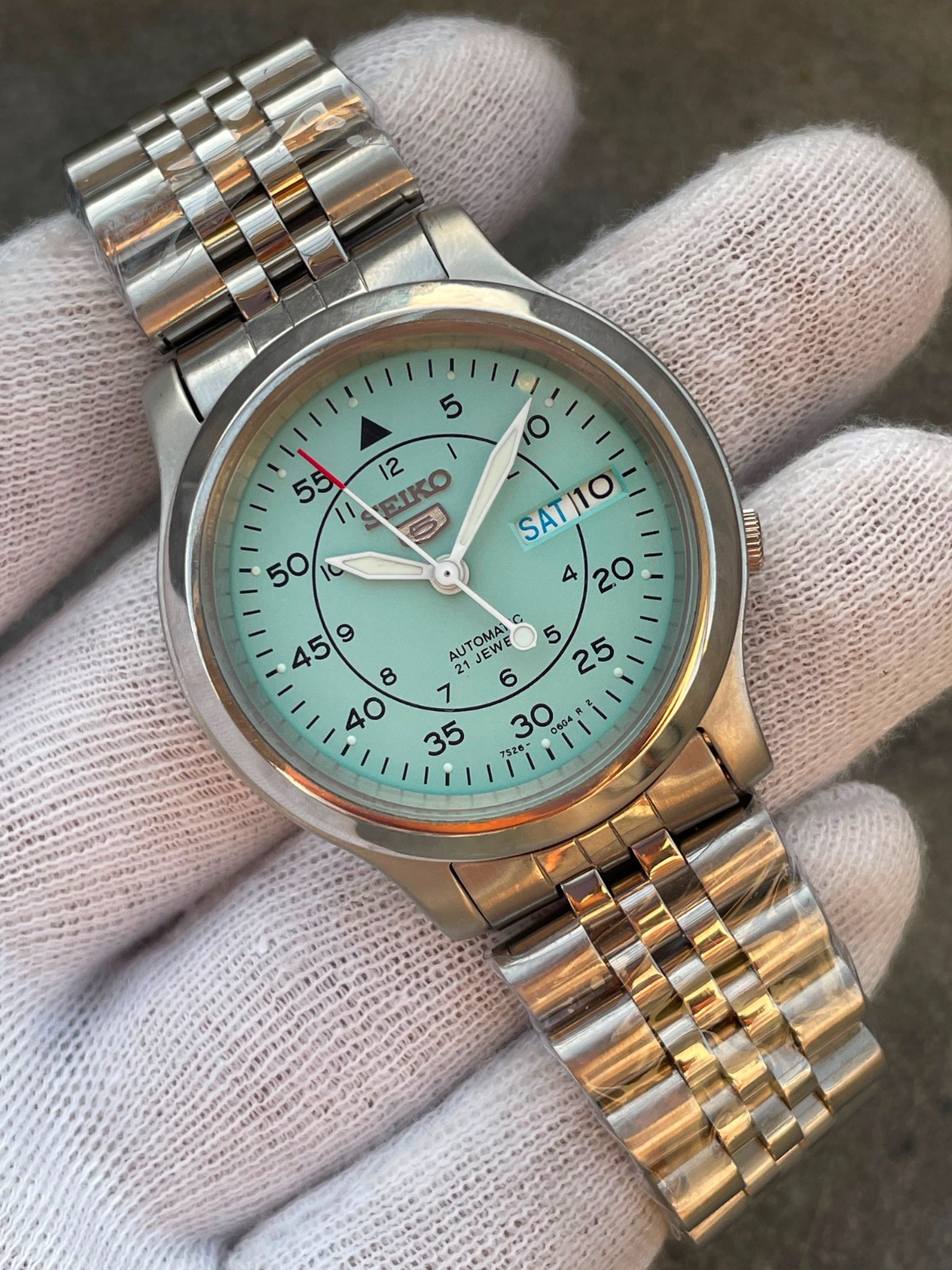 Seiko 5 Military Dail Automatic Cal 7s26-02J0 21 jewels Wrist Watch Japan