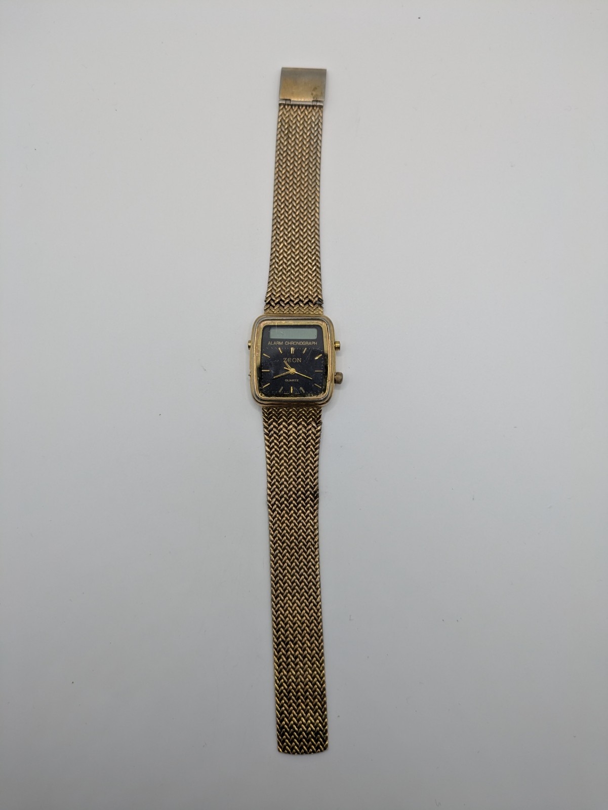 Zeon Alarm Chronograph Ana Digi Quartz Watch Working Parts Repair 31.5mm