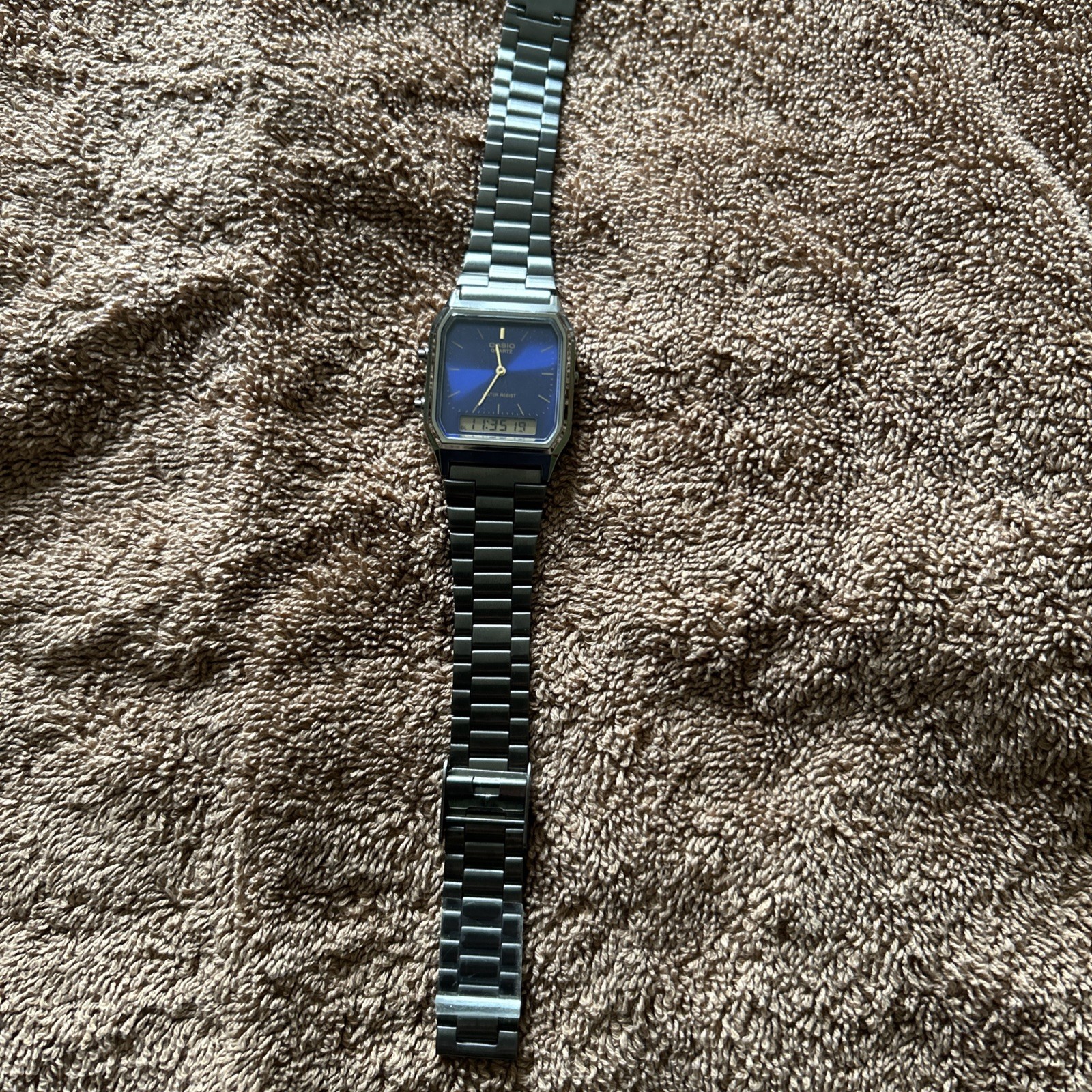 Casio AQ-230GG-2A vintage analog digital quartz unisex watch blue Japan