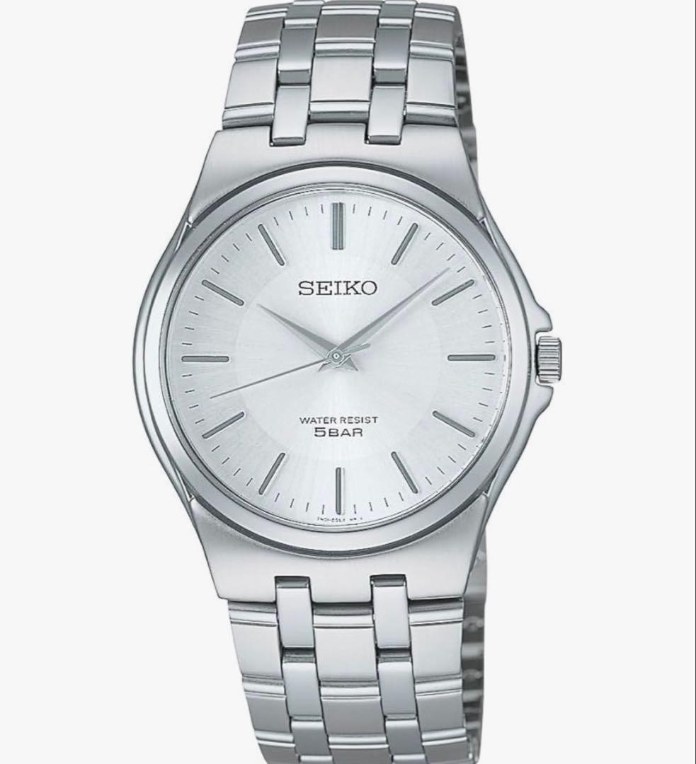 SEIKO wristwatch, silver case