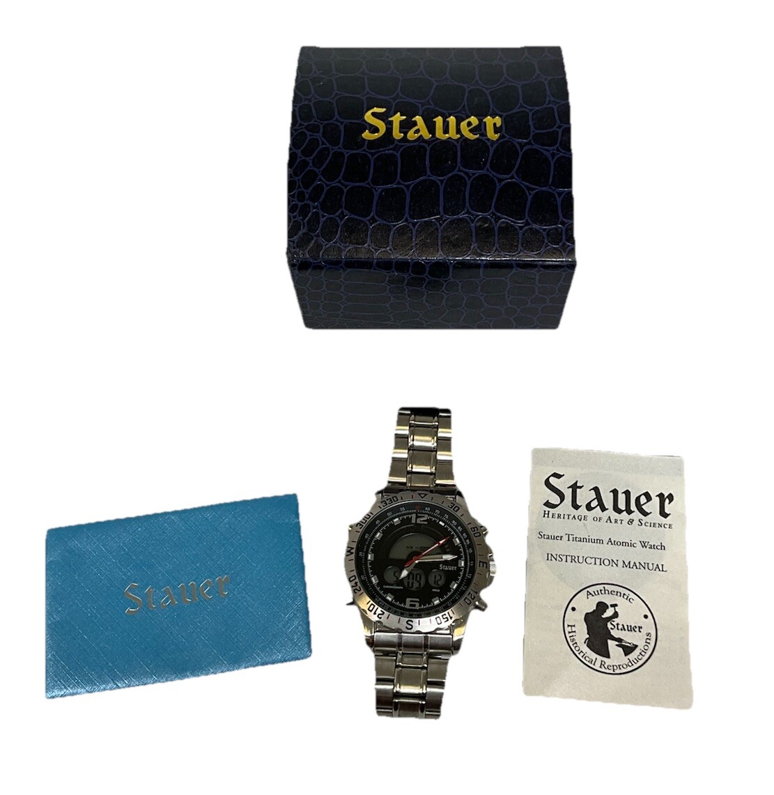 Stauer Compendium Hybrid Watch Model # 19093 Working New in Box JL304