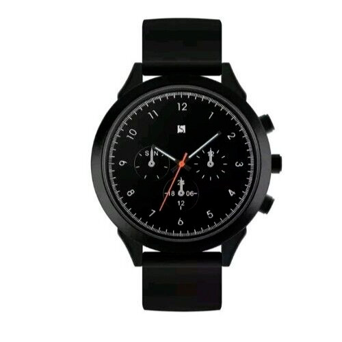 Mens Watch Black Silicone Strap Gloss Finish Dial Spirit New Boxed ASPG42