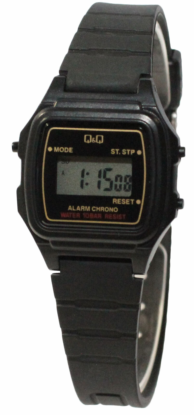 Q&Q by Citizen LLA2J213Y Women’s Digital Black Plastic Watch Resin Strap NO BOX