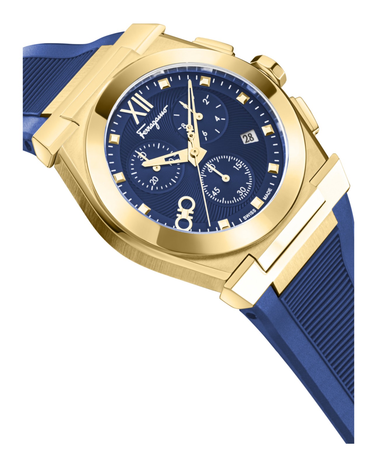 Ferragamo Vega Chrono Men’s Watch, Swiss Made Luxury Designer Watch for Men