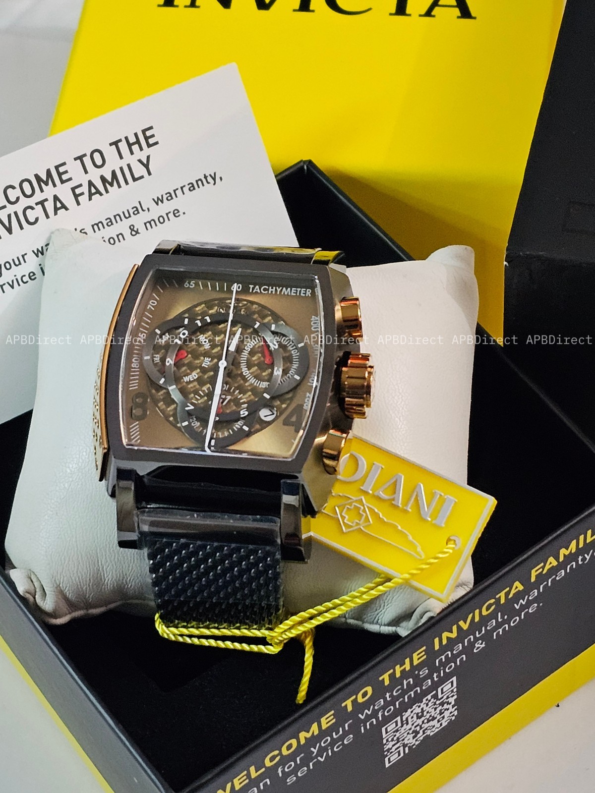 Invicta – S1 Rally – Gunmetal / Khaki Milanese – Swiss Z60 FE Chrono Mens Watch