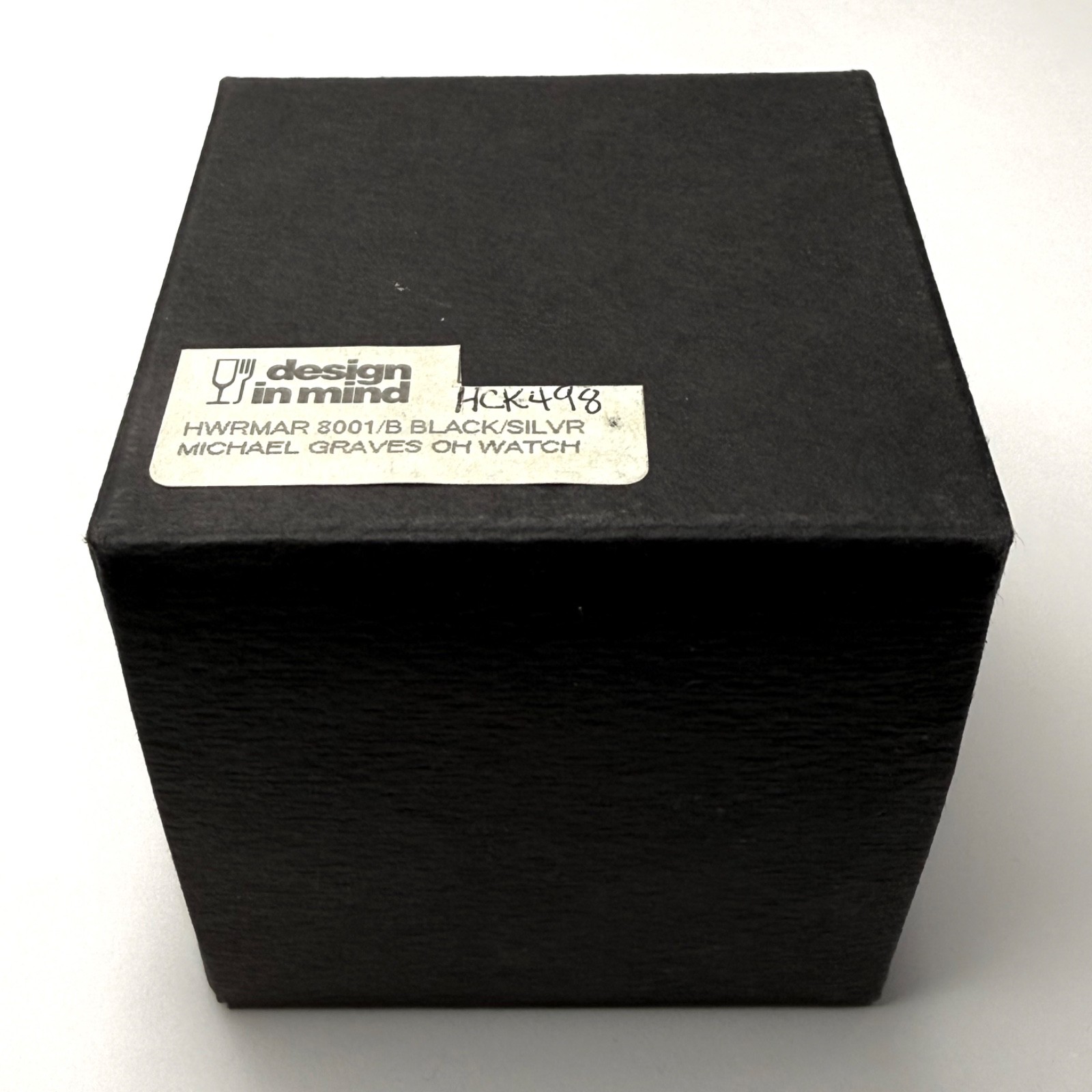 RARE NOS NIB Vintage Projects Michael Graves OH Watch HWRMAR 8001/B Black 1994